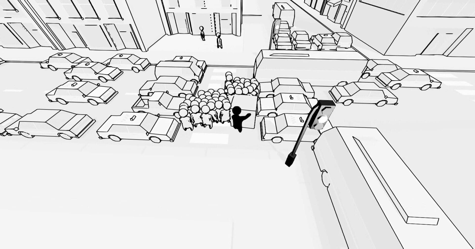 Crowd Simulator: Long Way to Go - Screenshot