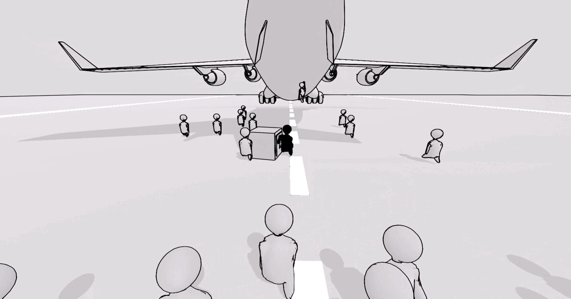 Crowd Simulator: Long Way to Go - Screenshot