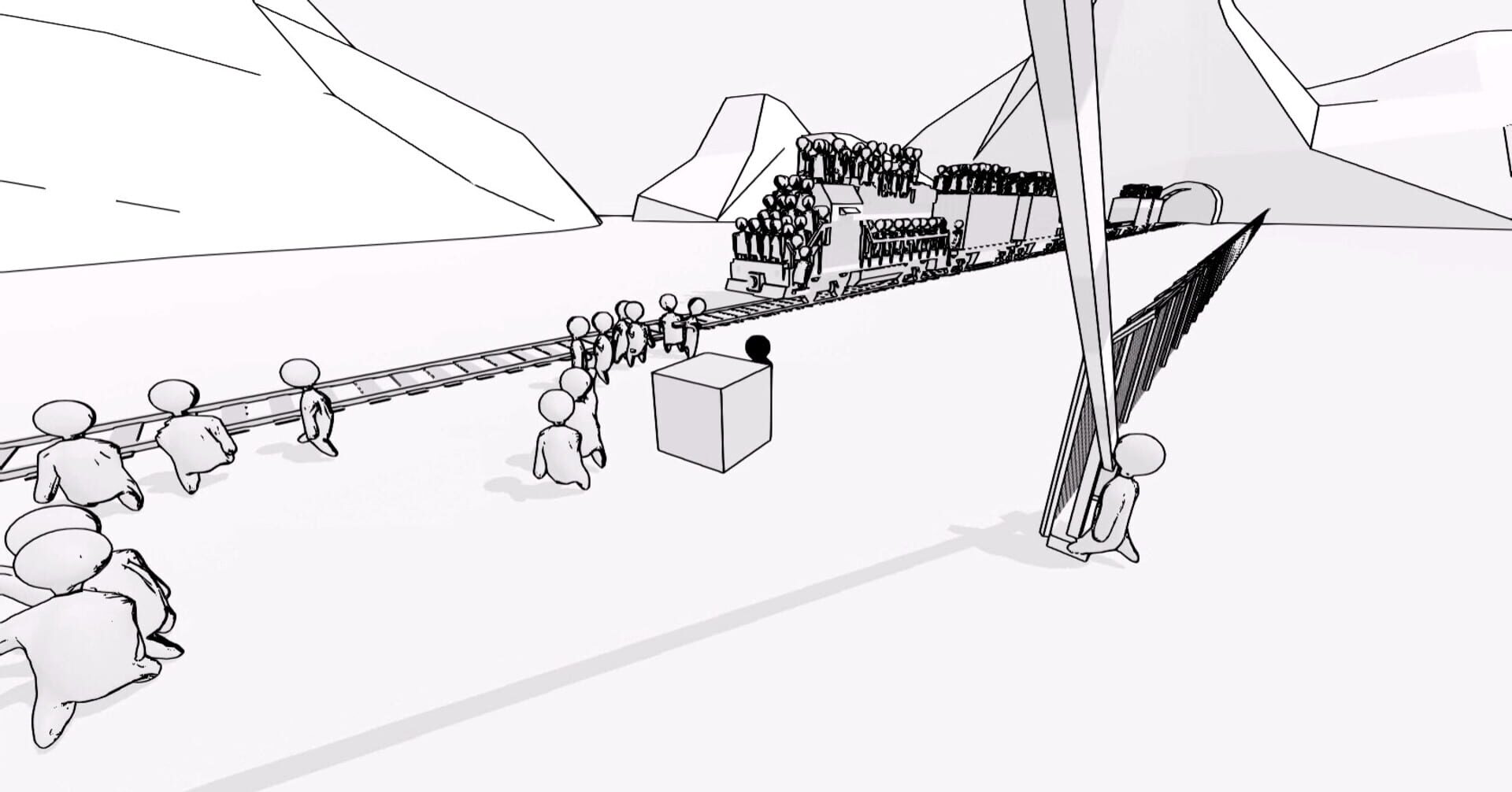 Crowd Simulator: Long Way to Go - Screenshot