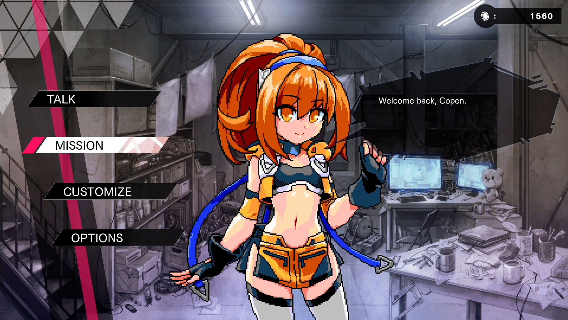 Gunvolt Chronicles: Luminous Avenger iX - Extra Mission: "VS ???" screenshot