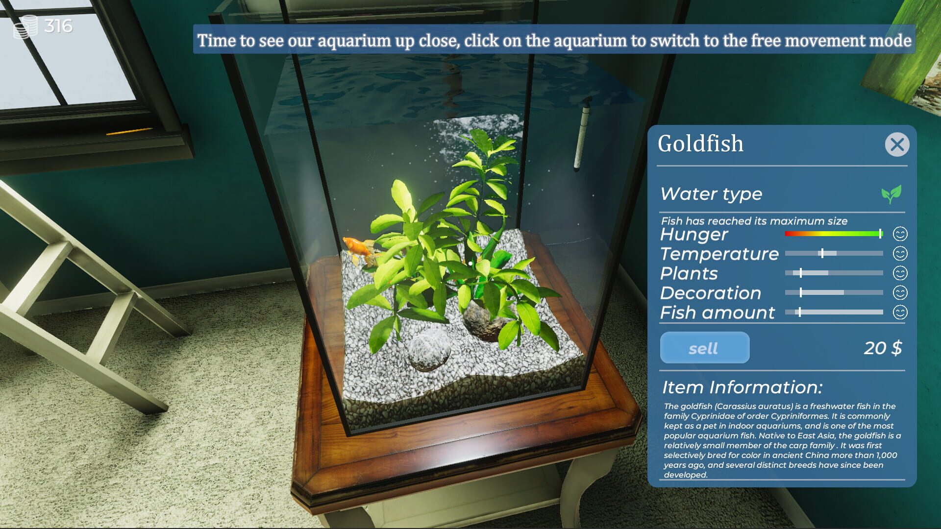 Aquarist: My First Job - Screenshot