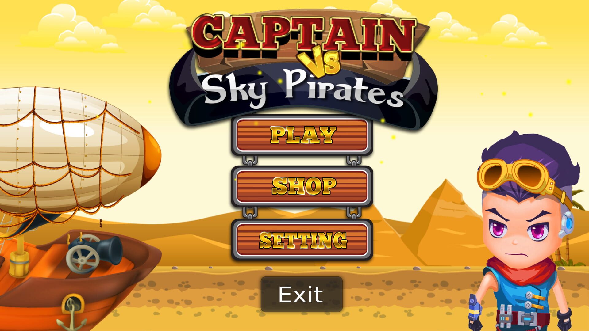 Captain vs. Sky Pirates: Pyramids - Screenshot