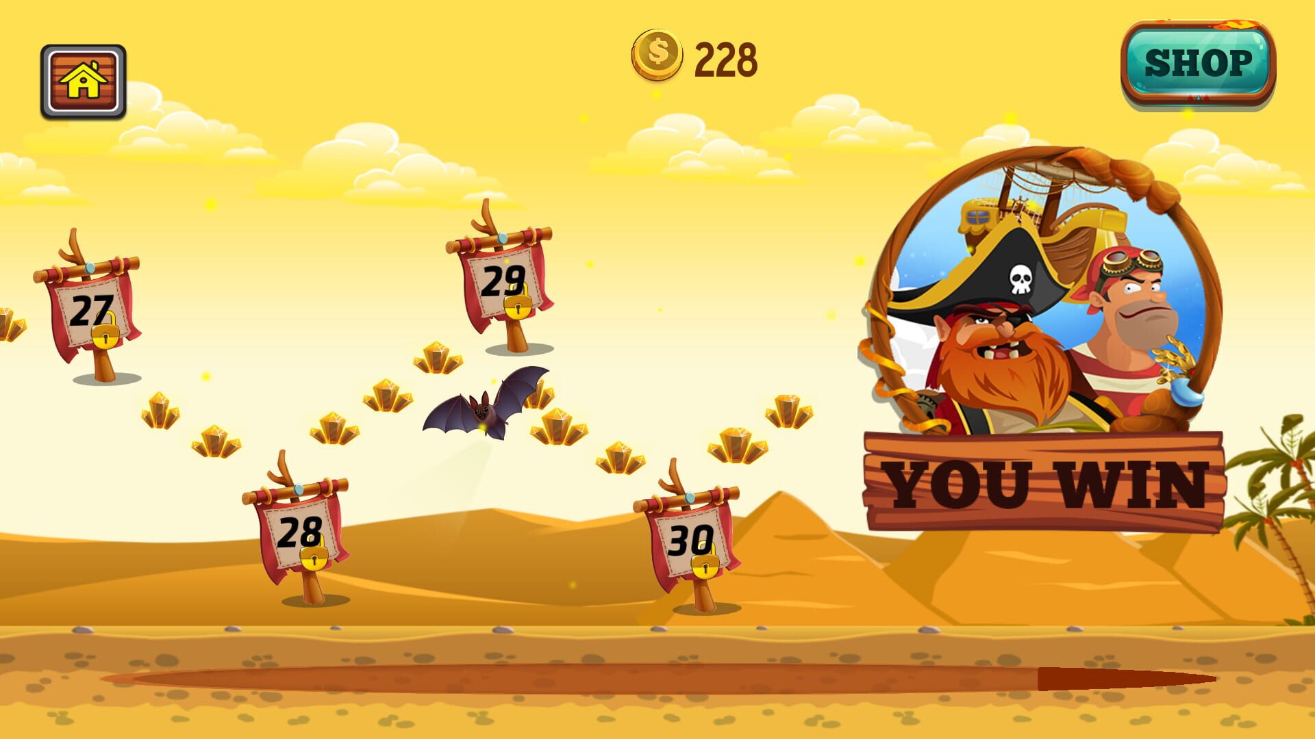 Captain vs. Sky Pirates: Pyramids - Screenshot