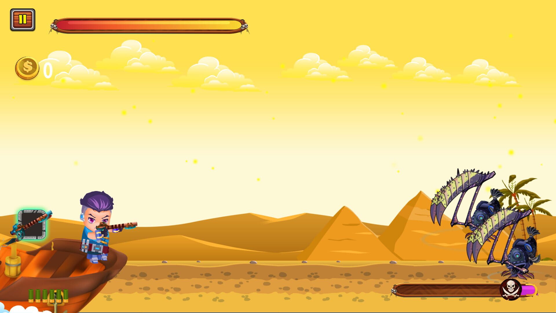 Captain vs. Sky Pirates: Pyramids - Screenshot