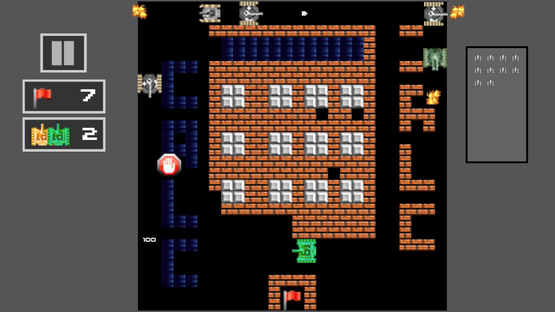 Tank Shoot 2D: Battle to save City Flag - Screenshot