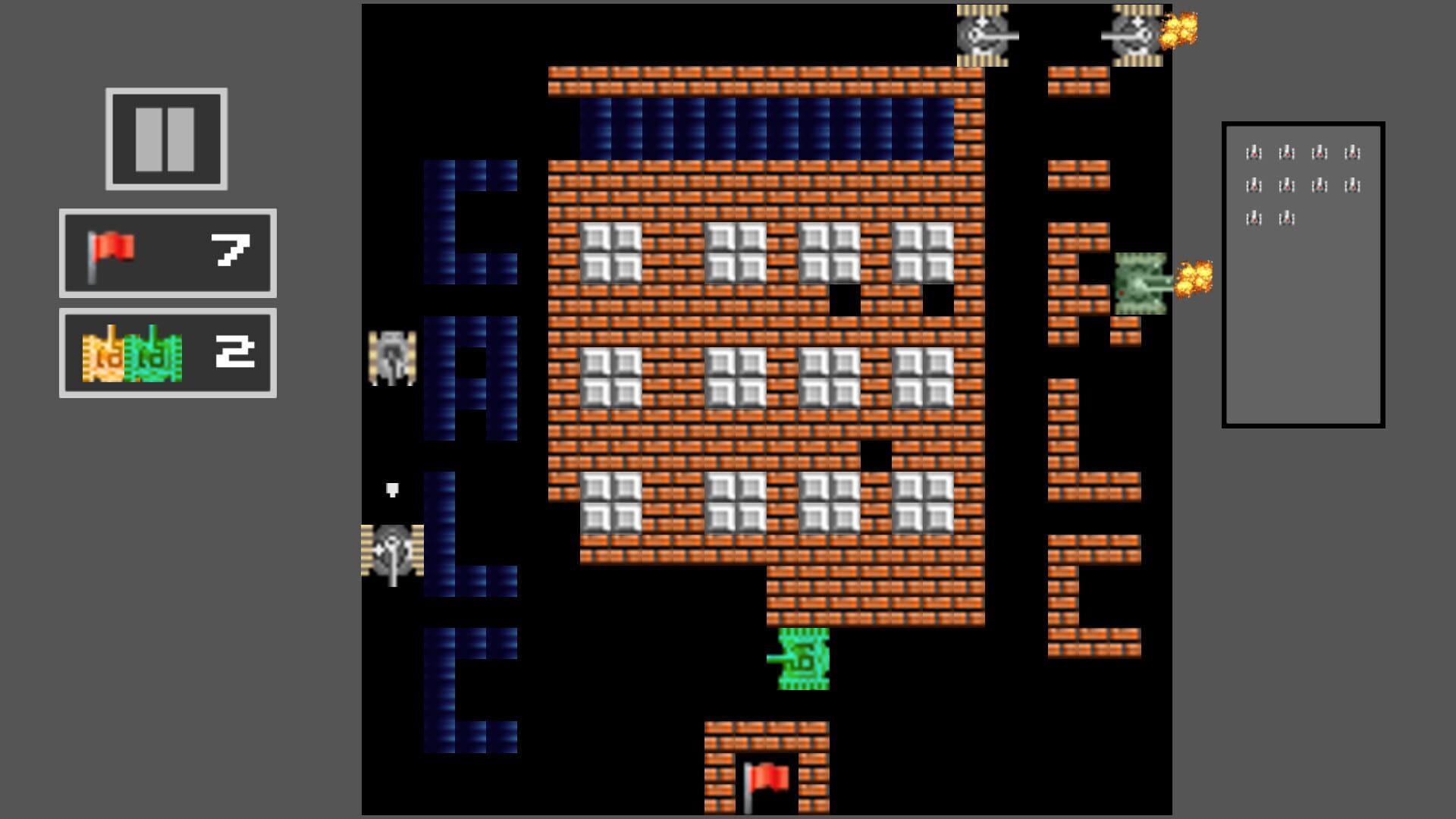 Tank Shoot 2D: Battle to save City Flag - Screenshot