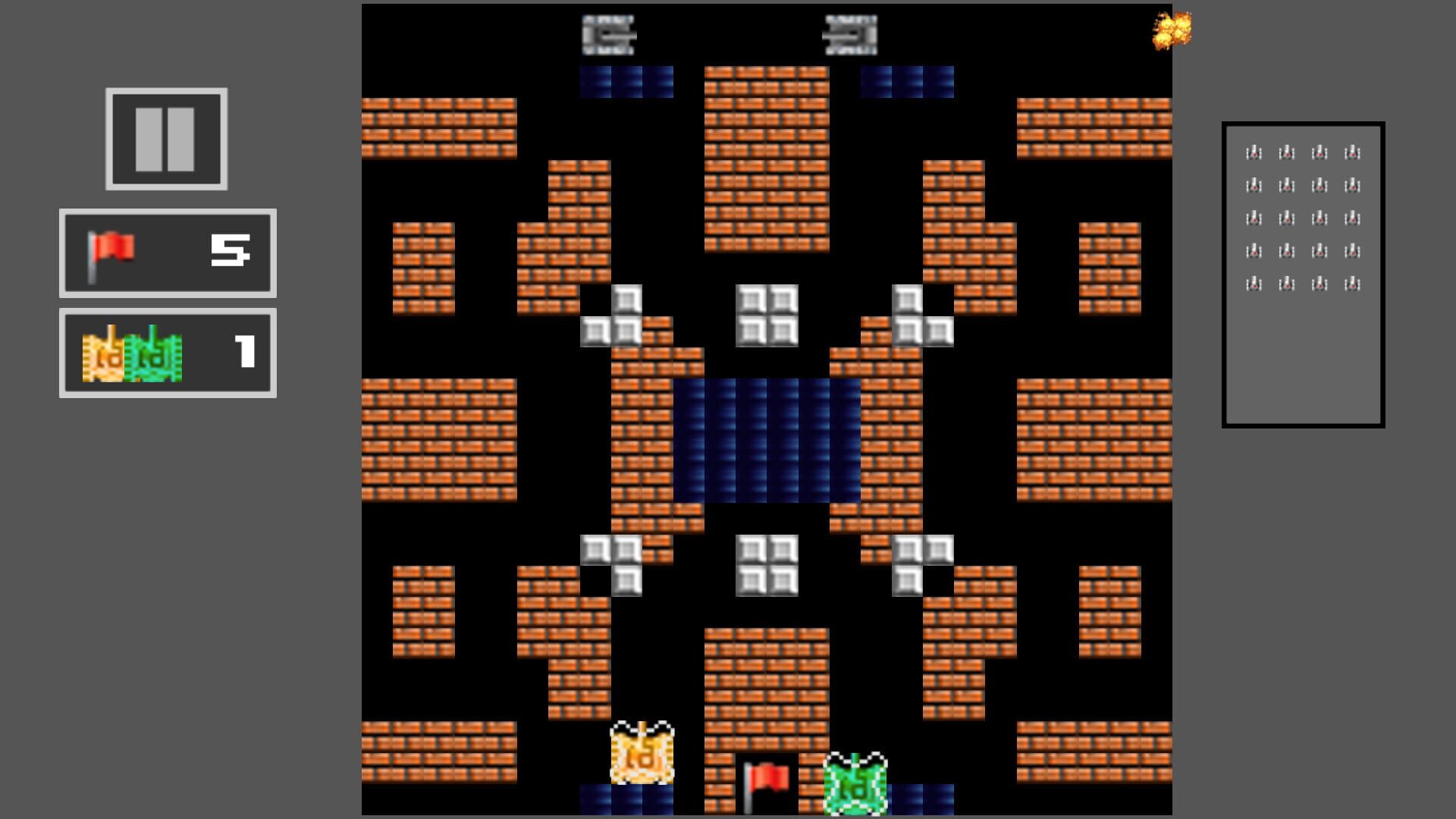 Tank Shoot 2D: Battle to save City Flag - Screenshot