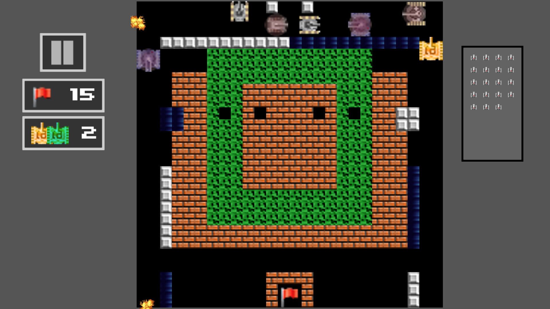 Tank Shoot 2D: Battle to save City Flag - Screenshot