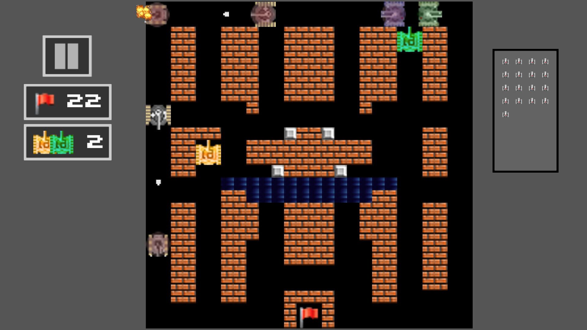 Tank Shoot 2D: Battle to save City Flag - Screenshot