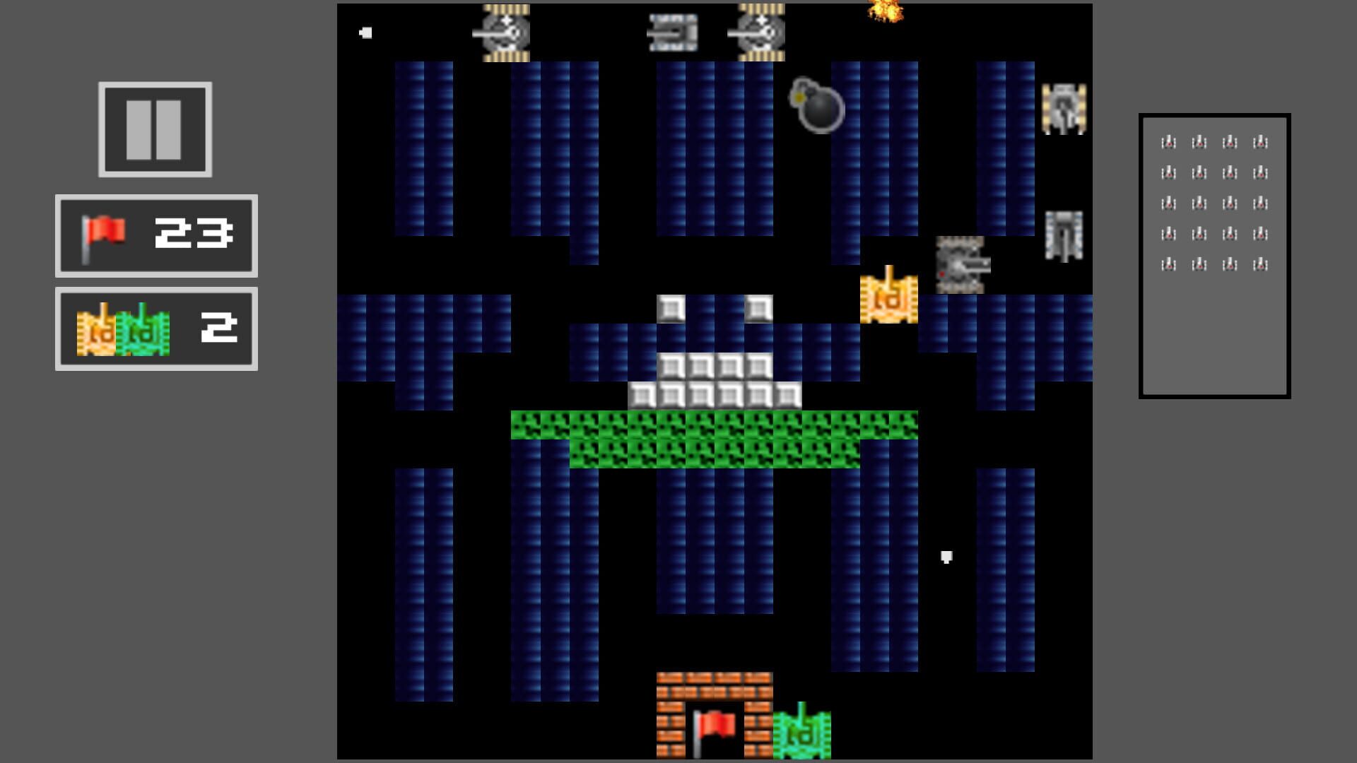 Tank Shoot 2D: Battle to save City Flag - Screenshot