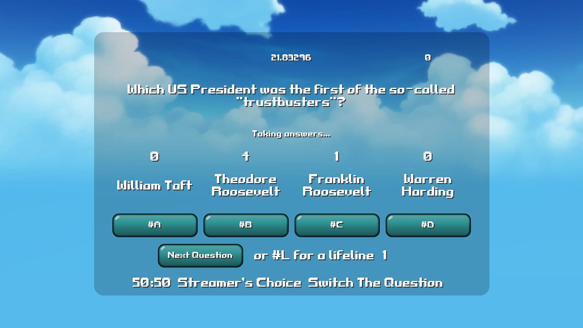Chat Millions: Stream Quiz Game - Screenshot