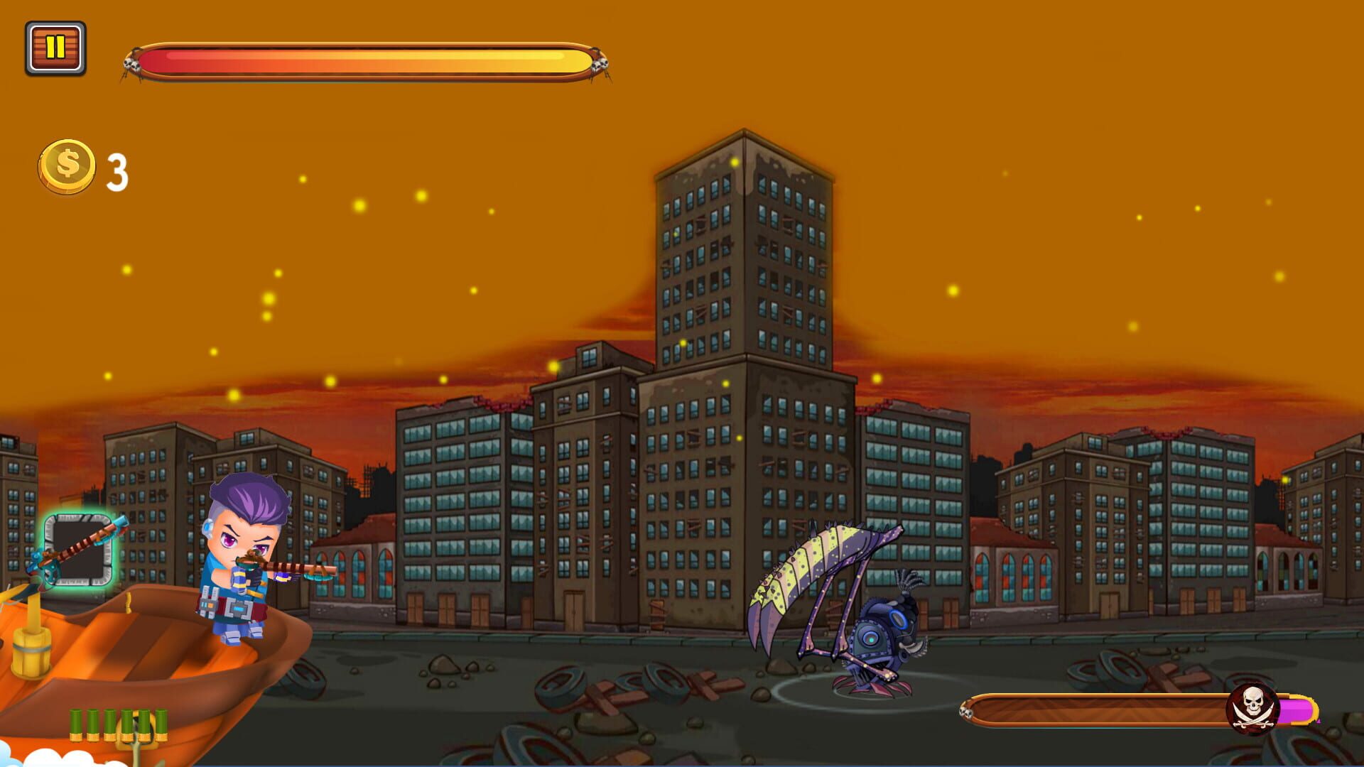 Captain vs. Sky Pirates: Post Apocalyptic City - Screenshot