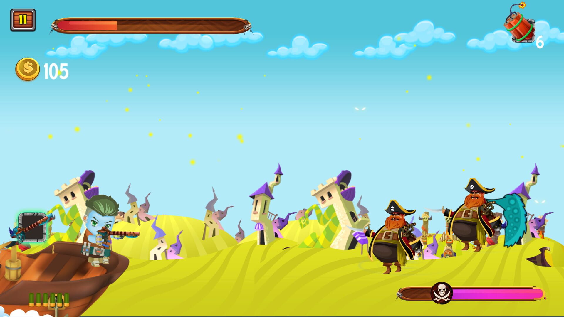 Captain vs. Sky Pirates: Evil Village - Screenshot