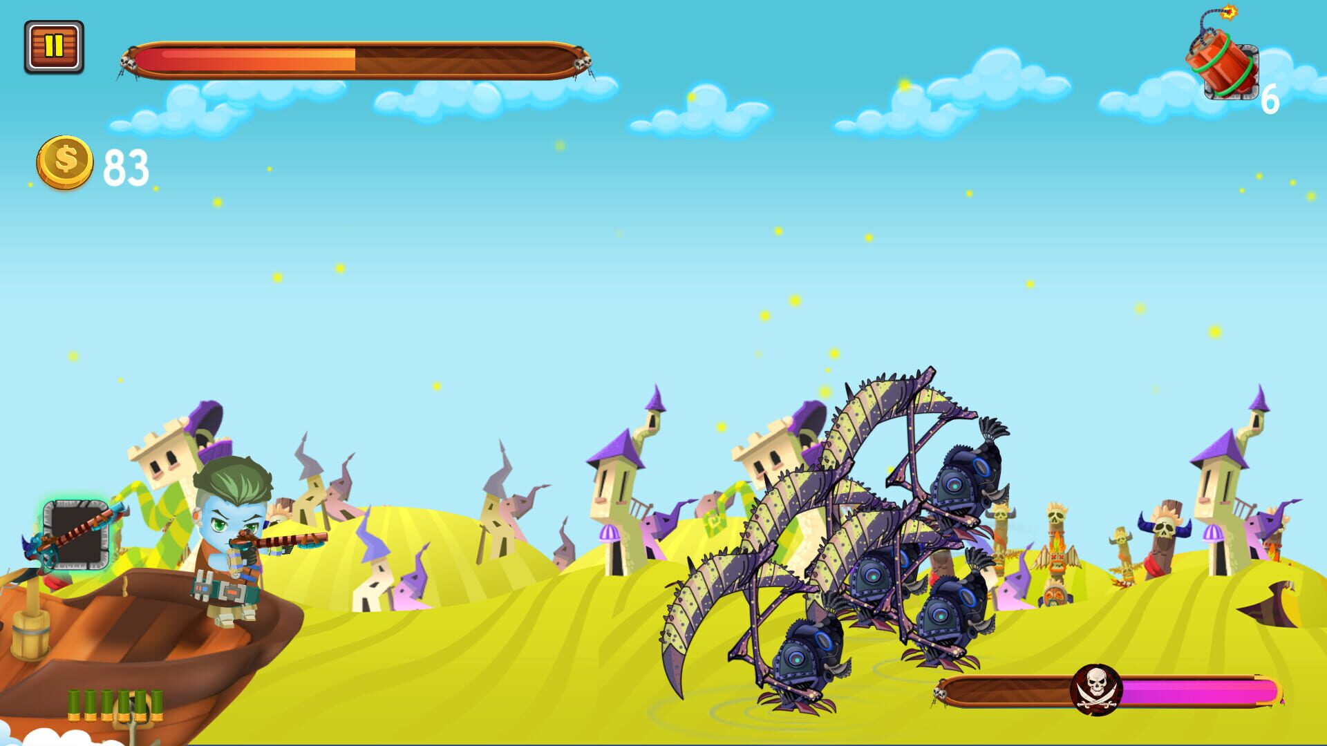 Captain vs. Sky Pirates: Evil Village - Screenshot