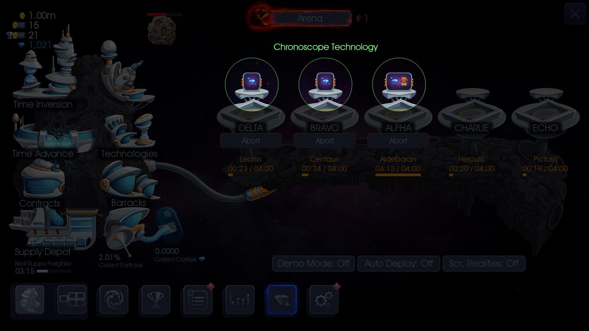 Idle Expanse: Chronoscope Technology - Screenshot