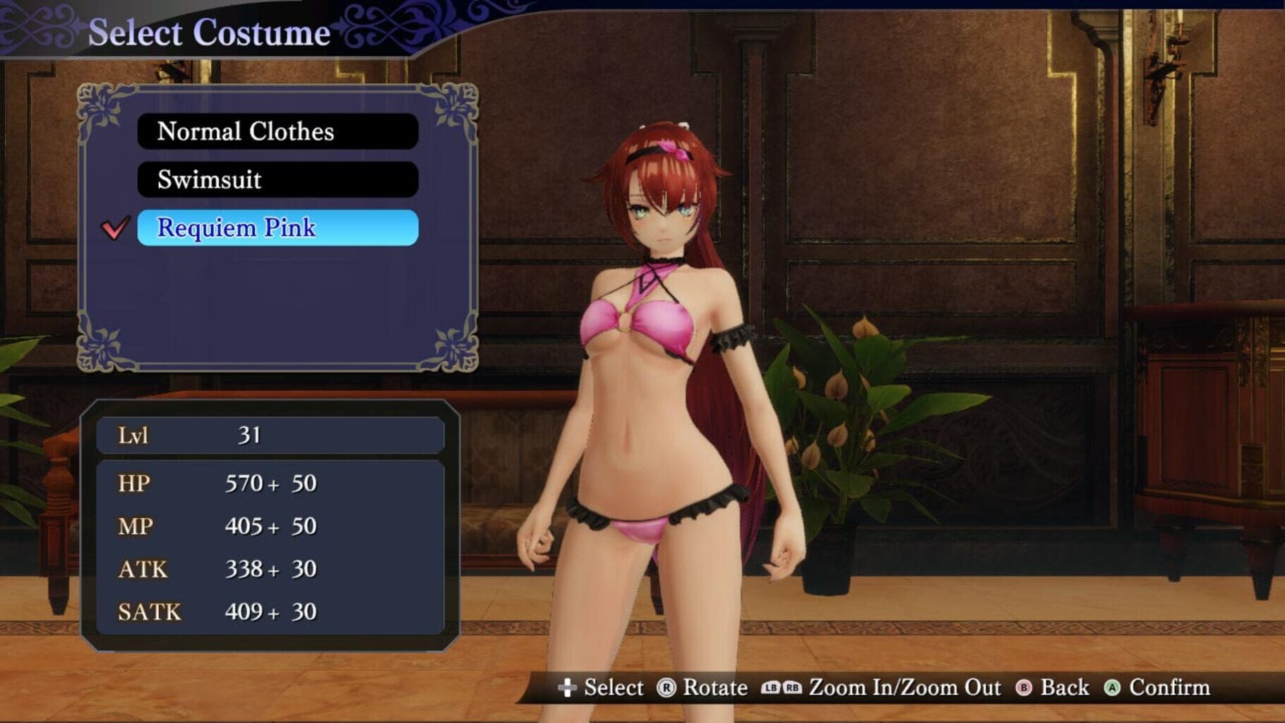 Captura de pantalla - Nights of Azure 2: Bride of the New Moon - Side Story: Time Drifts Through the Moonlit Night