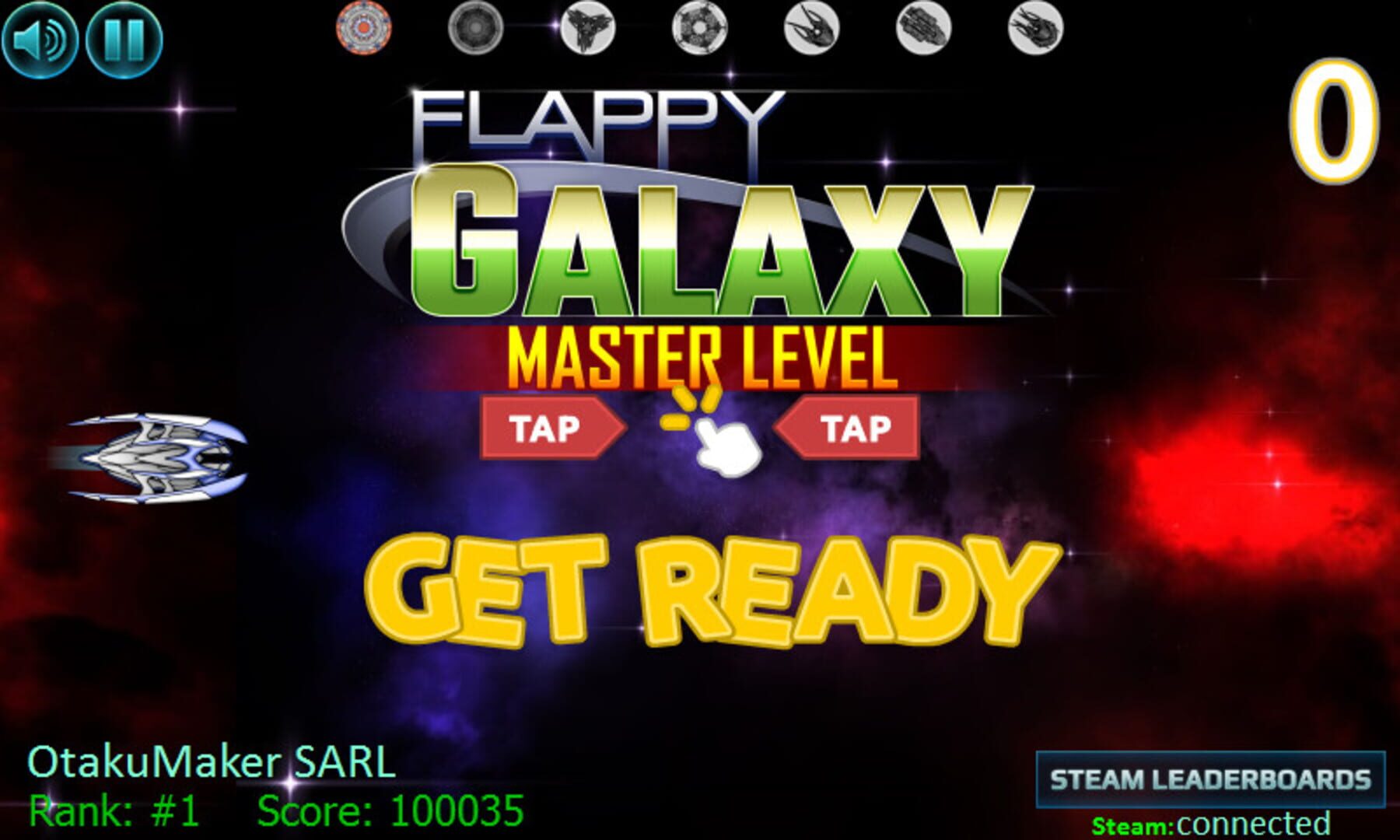 Flappy Galaxy: Master Level - Screenshot