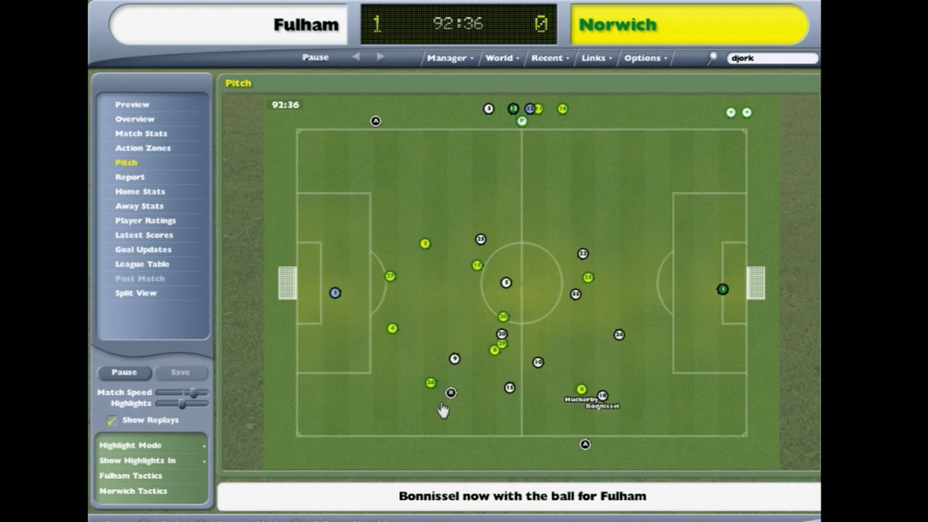 Football Manager 2005 screenshot