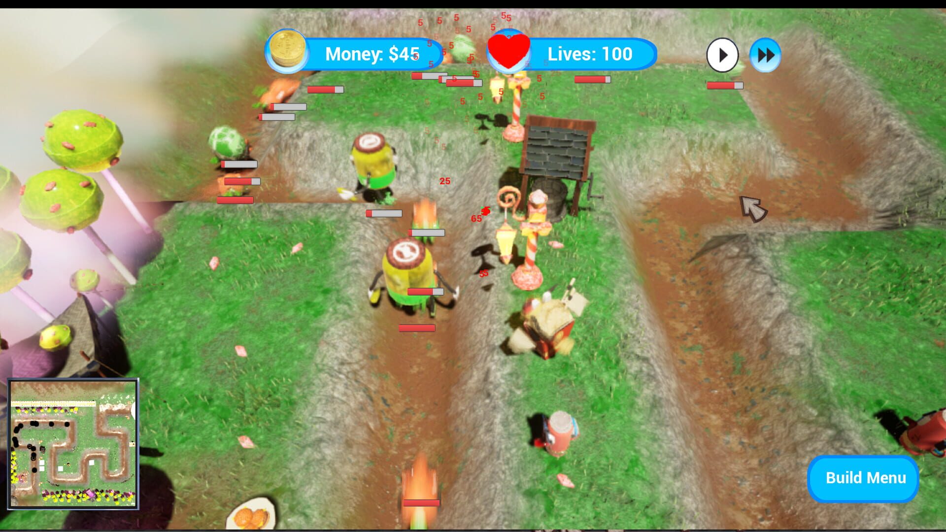 Food War TD - Screenshot
