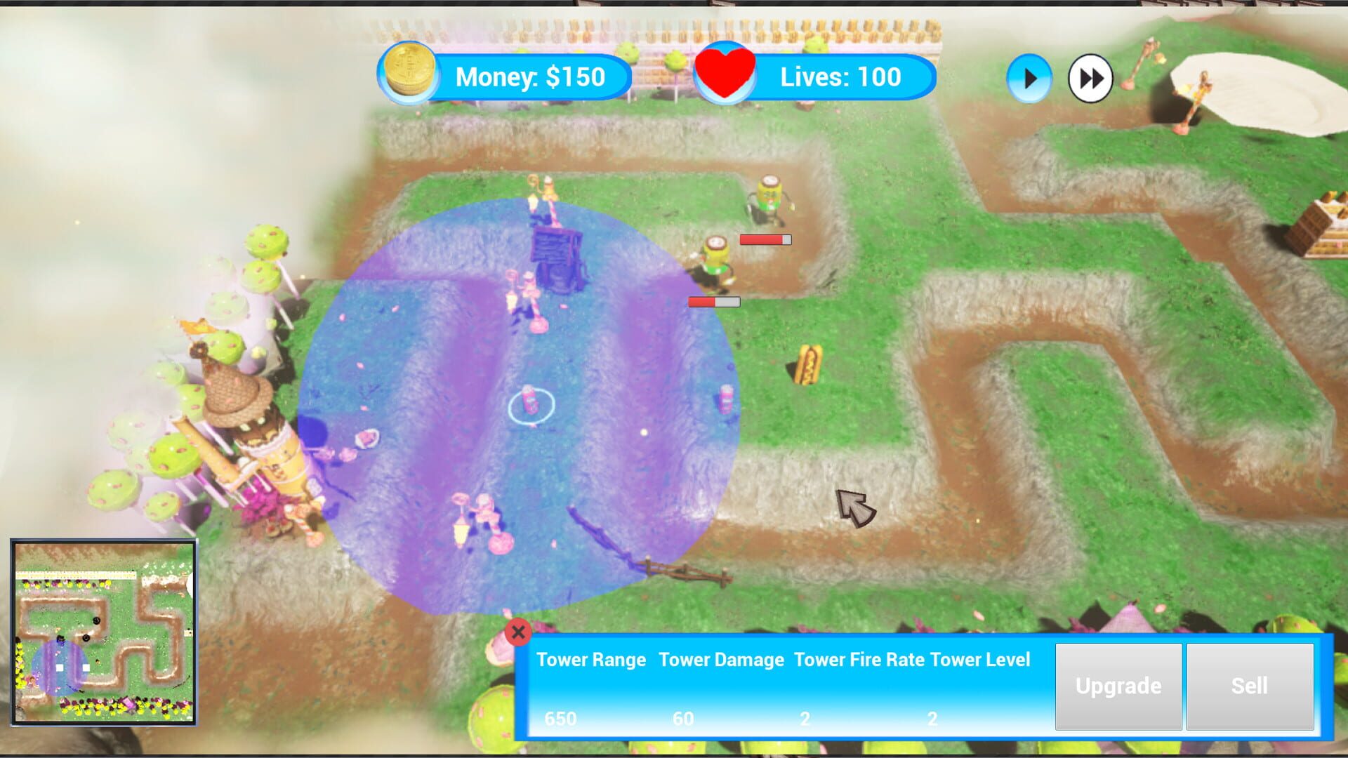 Food War TD - Screenshot