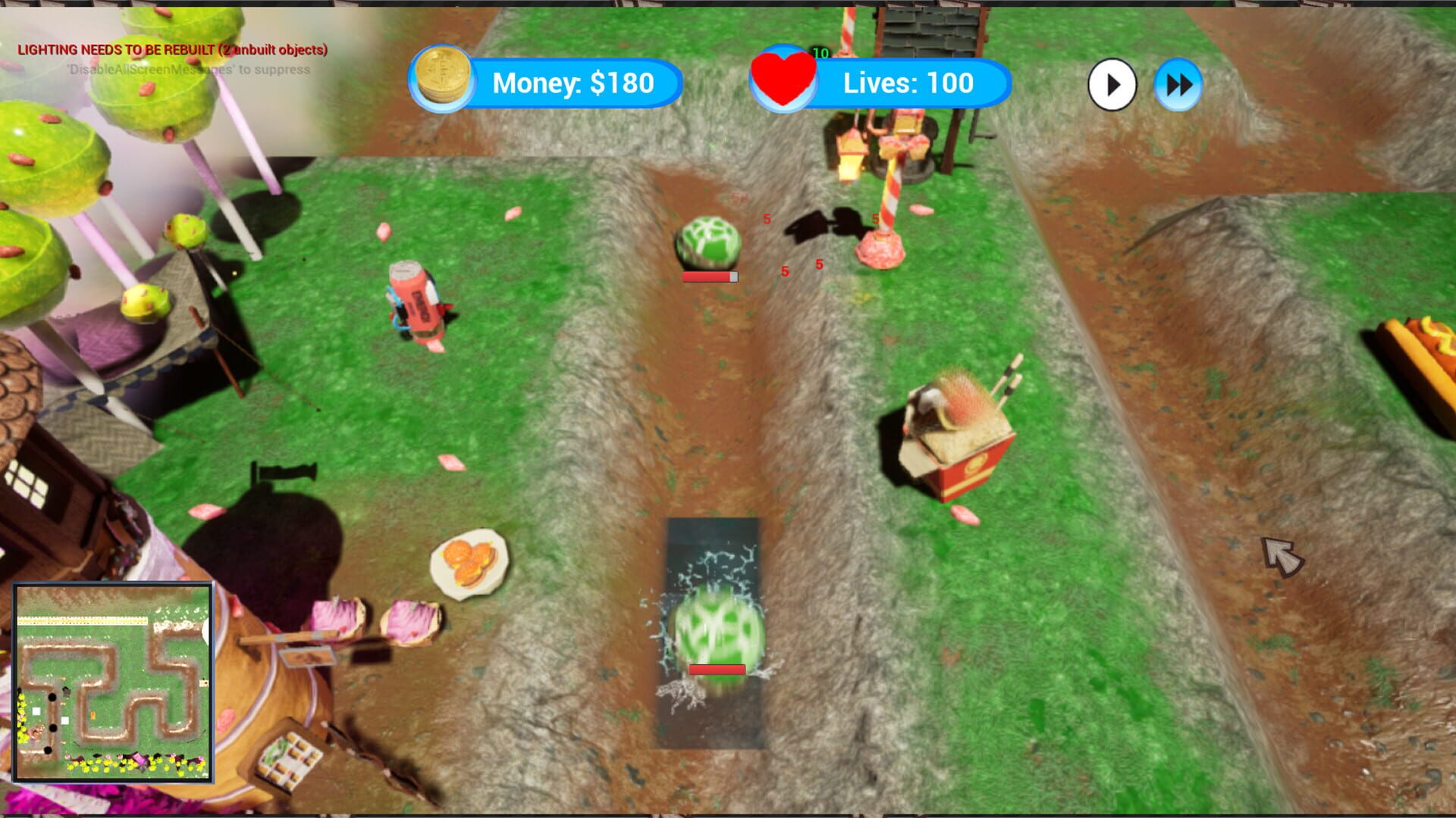 Food War TD - Screenshot