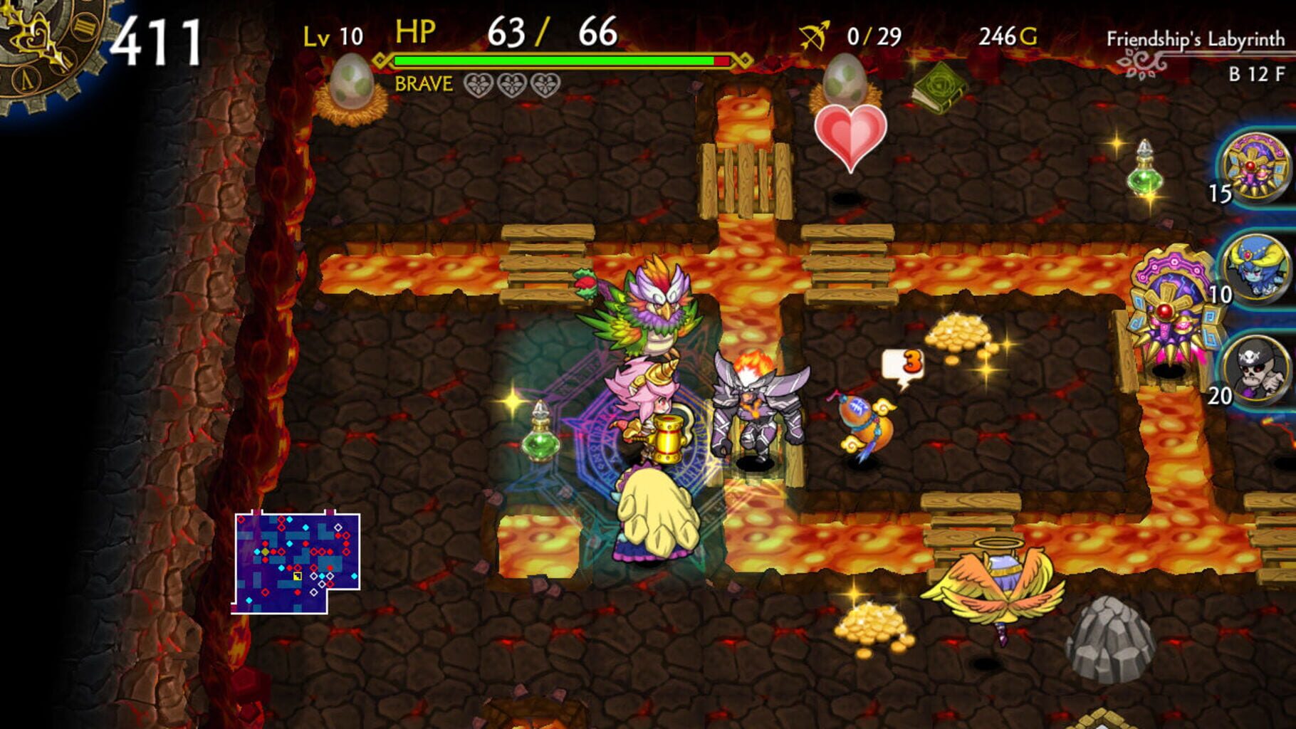 Dragon Fang Z: The Rose & Dungeon of Time - Extra Dungeon: Friendship's Labyrinth screenshot
