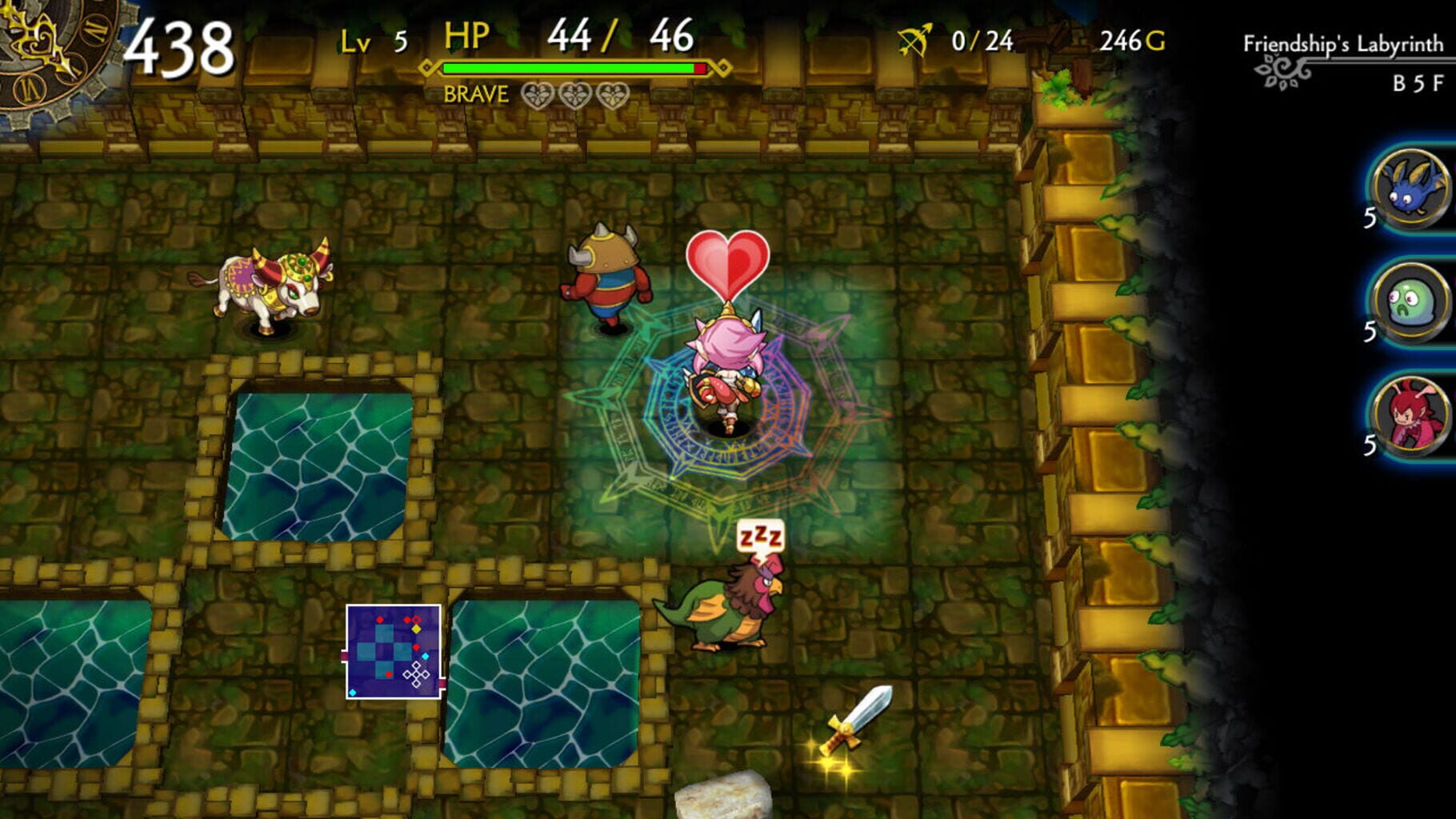 Dragon Fang Z: The Rose & Dungeon of Time - Extra Dungeon: Friendship's Labyrinth screenshot