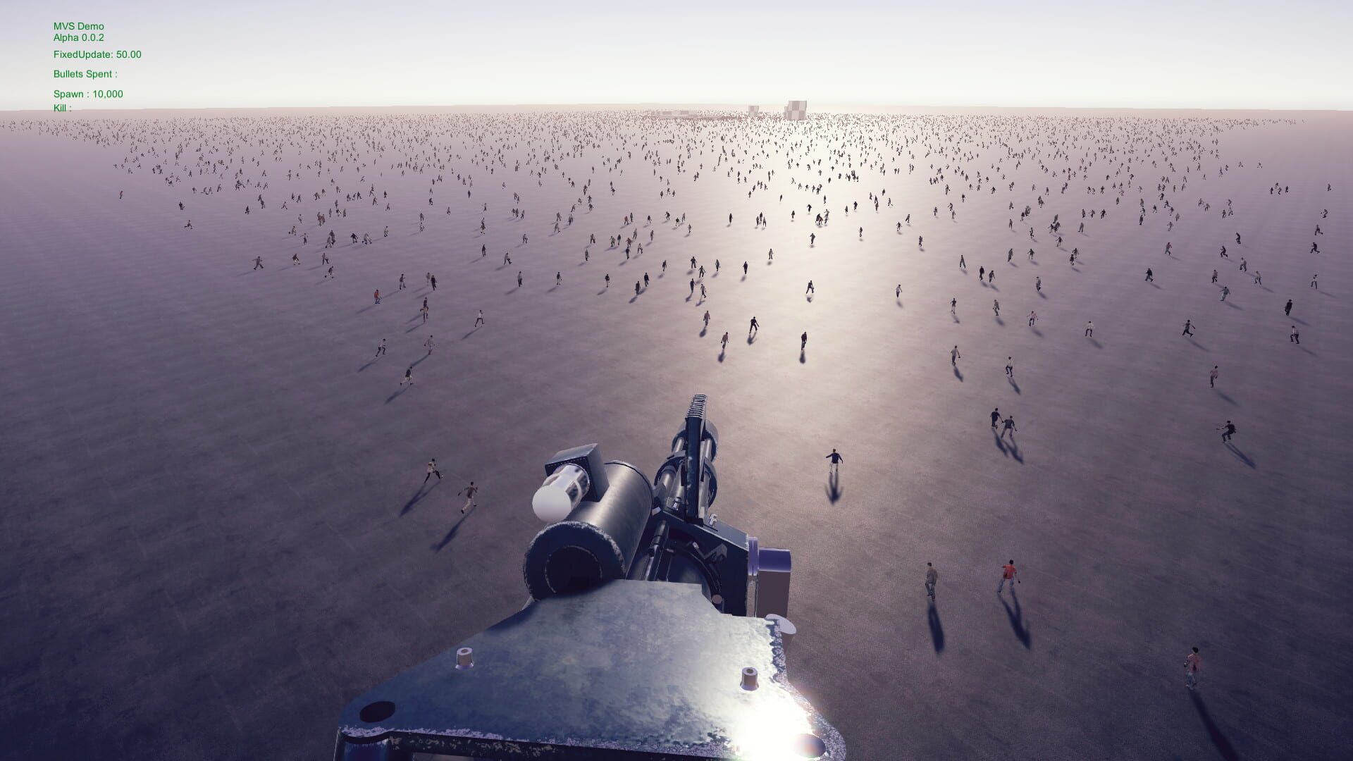Minigun vs. Swarms of the Zombie Apocalypse Simulator - Screenshot