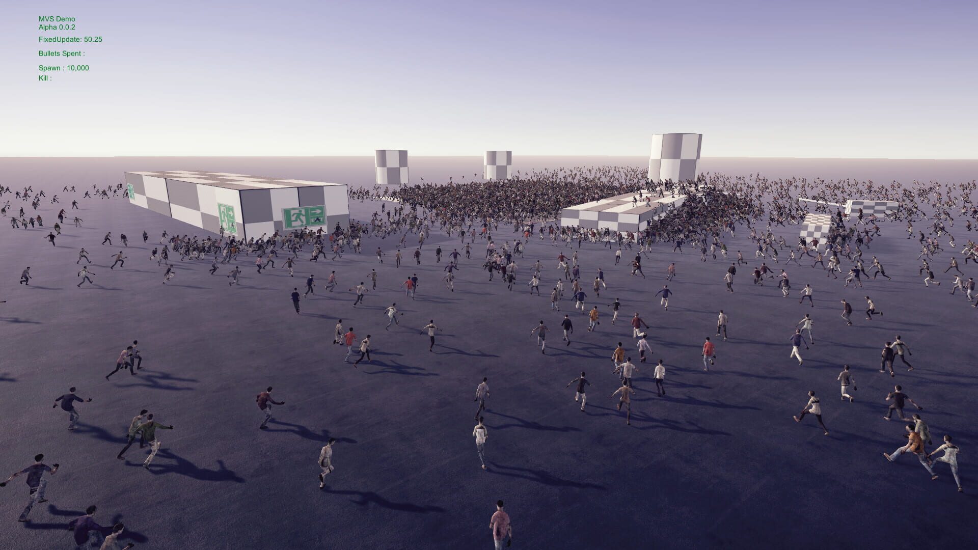 Minigun vs. Swarms of the Zombie Apocalypse Simulator - Screenshot