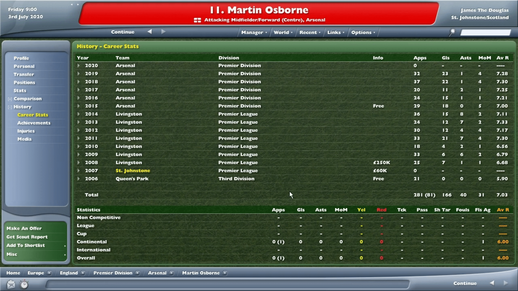 Football Manager 2006 screenshot