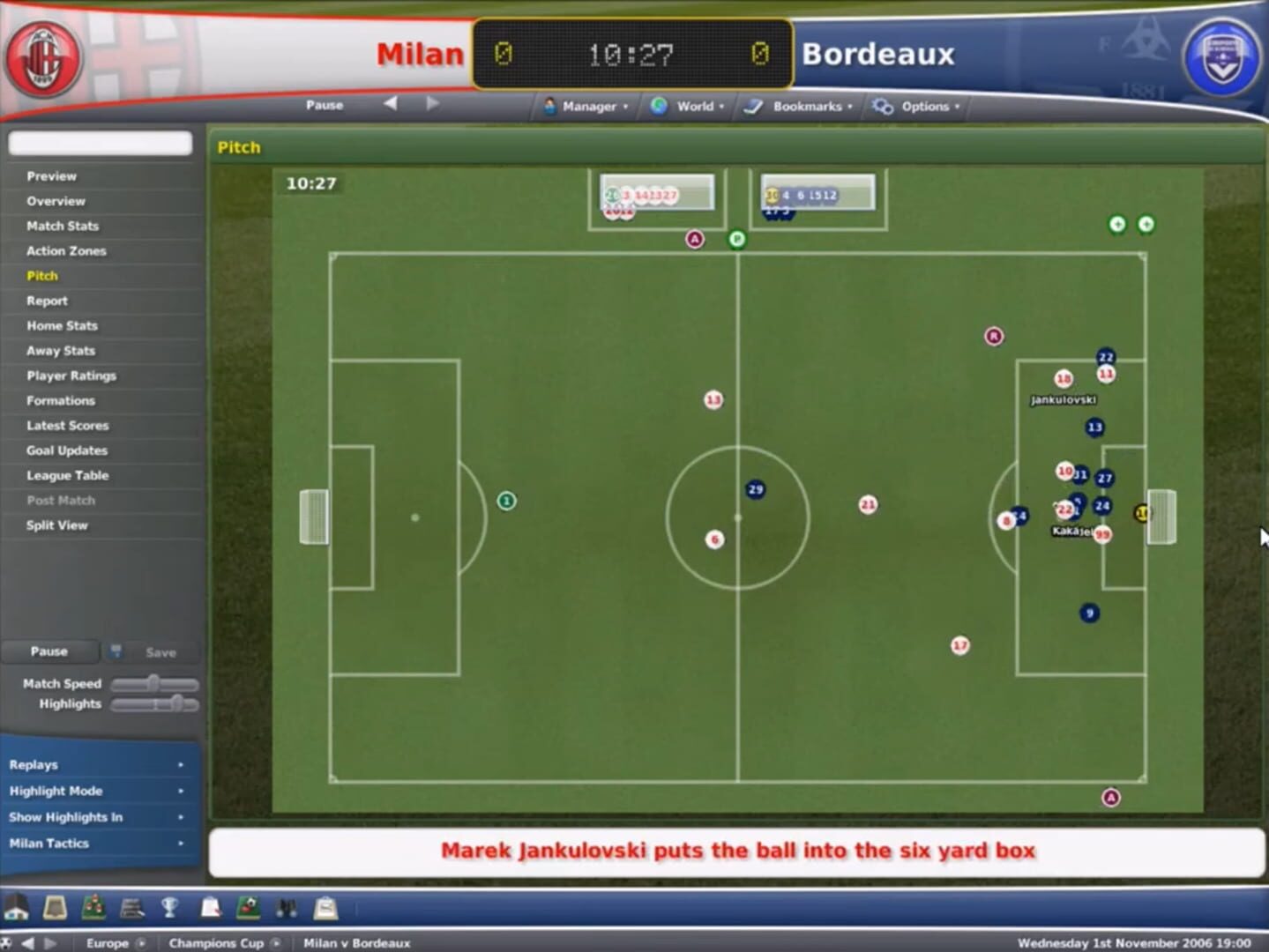 Captura de pantalla - Football Manager 2007