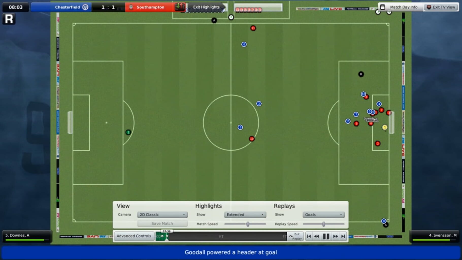 Captura de pantalla - Football Manager 2009