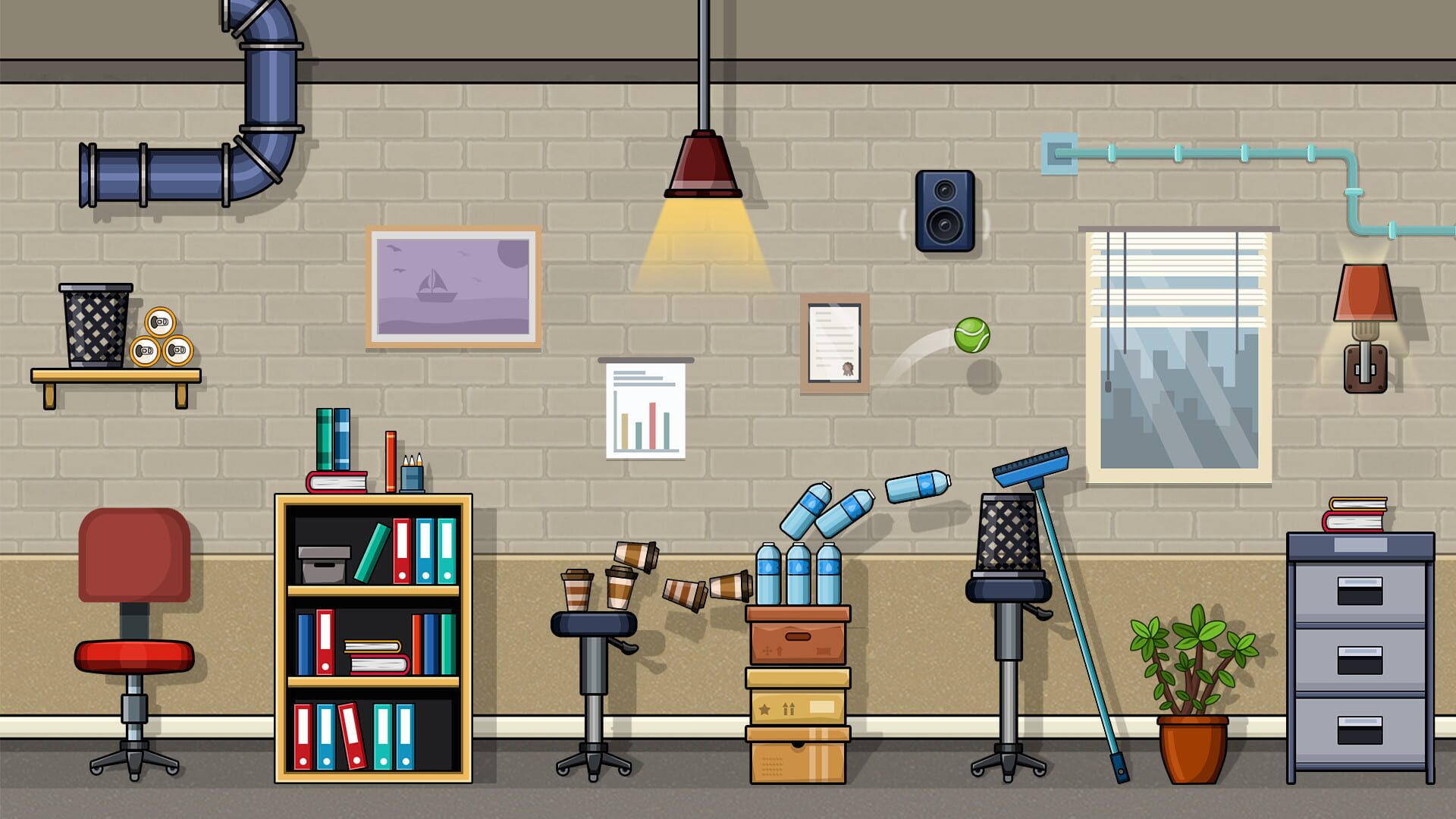 Ball at Work: The Ultimate Speedrun Platformer! - Screenshot
