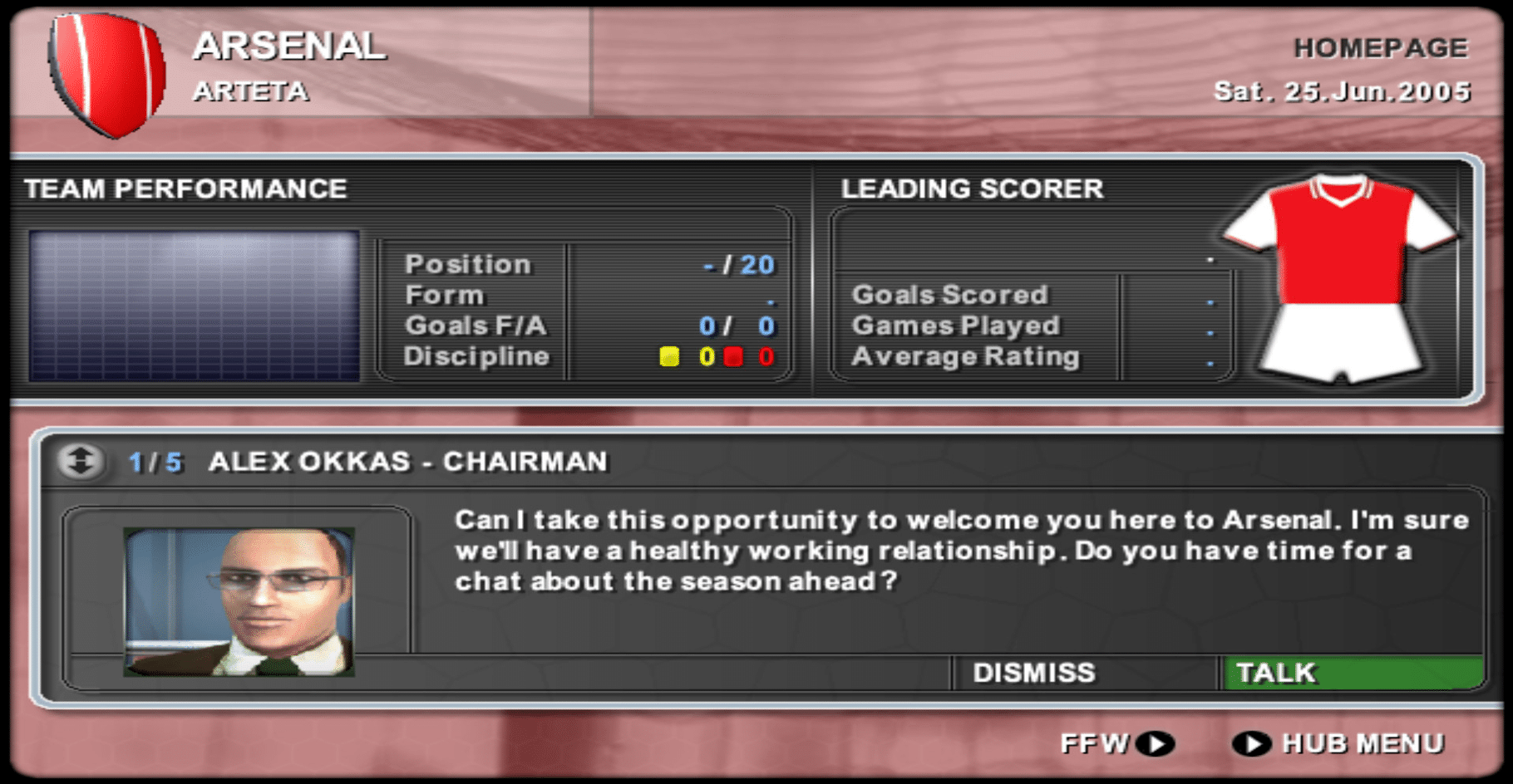 Premier Manager 2005-2006 screenshot