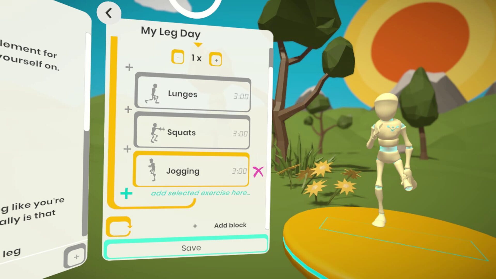 RealFit (VR fitness) - Screenshot
