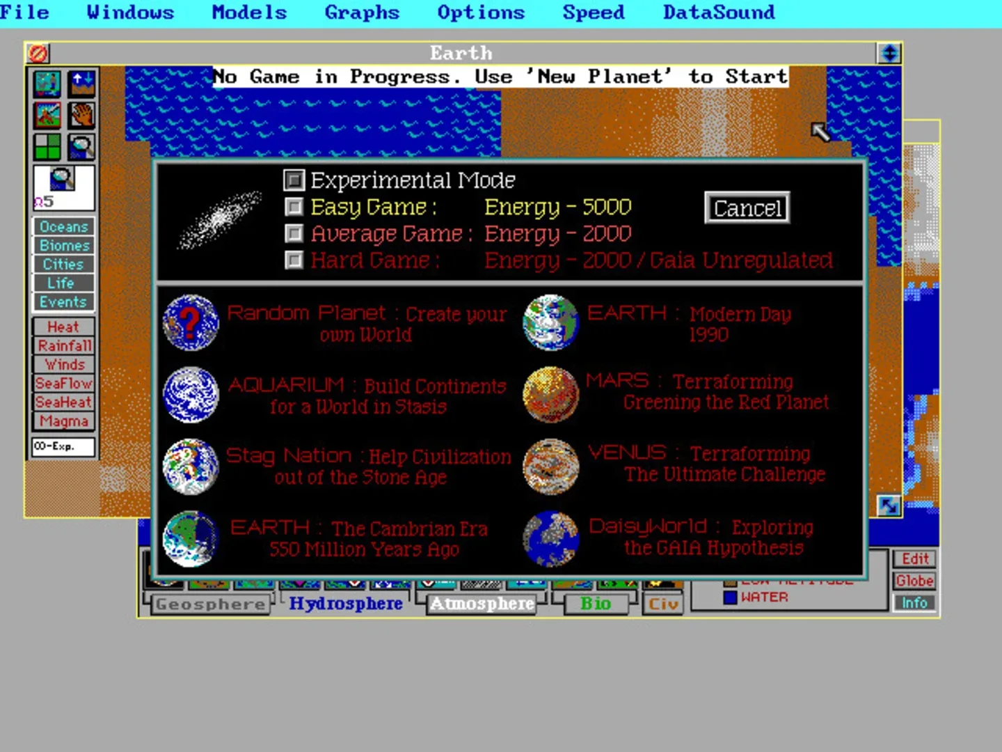 SimEarth: The Living Planet