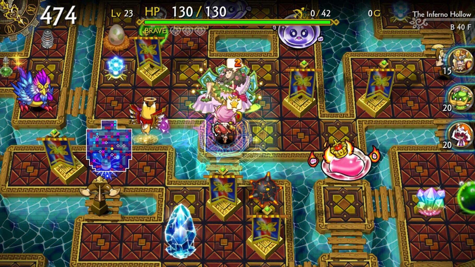 Dragon Fang Z: The Rose & Dungeon of Time - Extra Dungeon: The Inferno Hollow screenshot