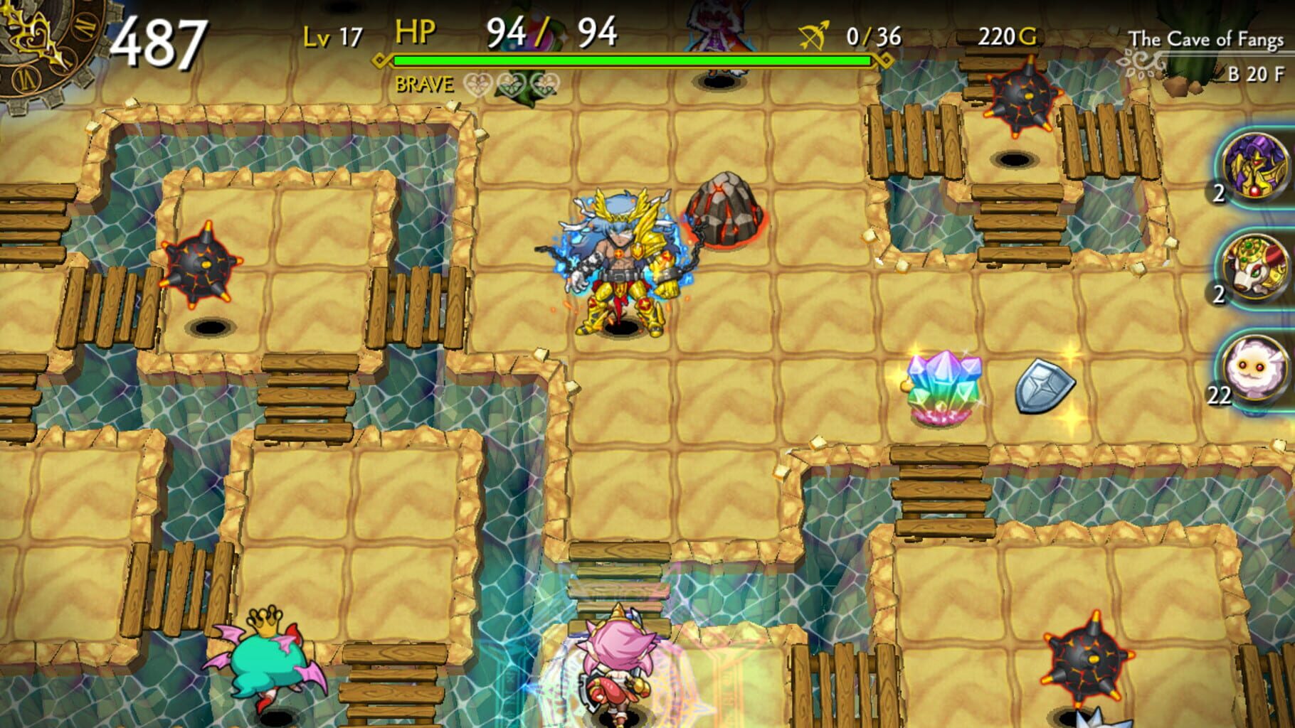 Dragon Fang Z: The Rose & Dungeon of Time - Extra Dungeon: The Cave of Fangs screenshot