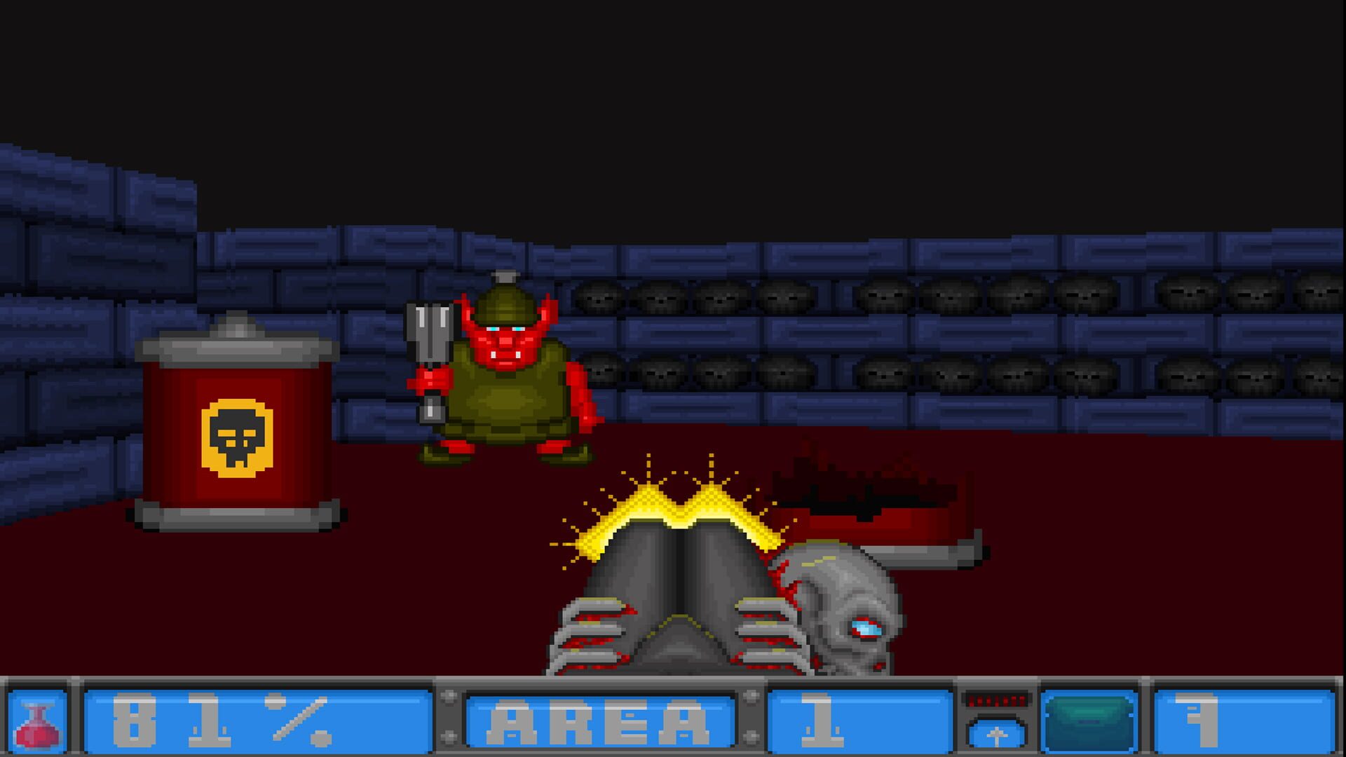 Super Meat Shooter: Happy Meat Winter - Screenshot