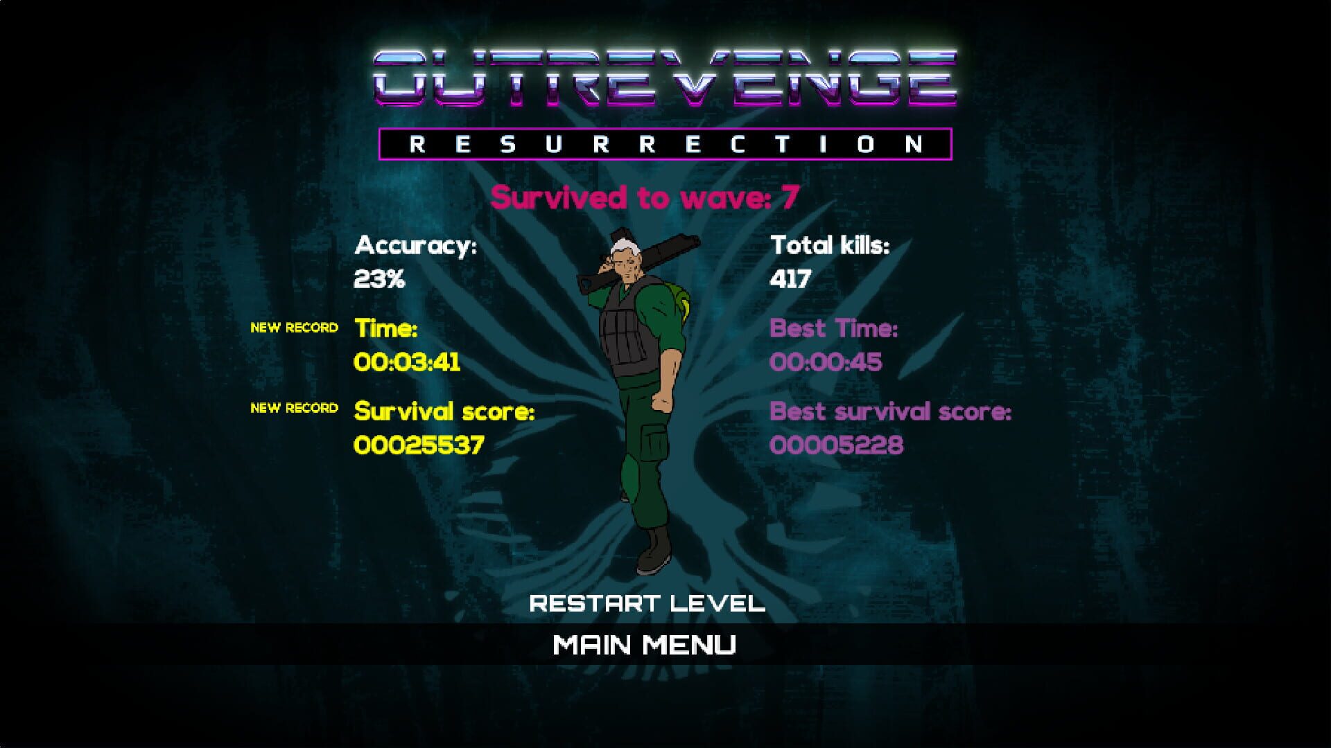 Outrevenge - Screenshot