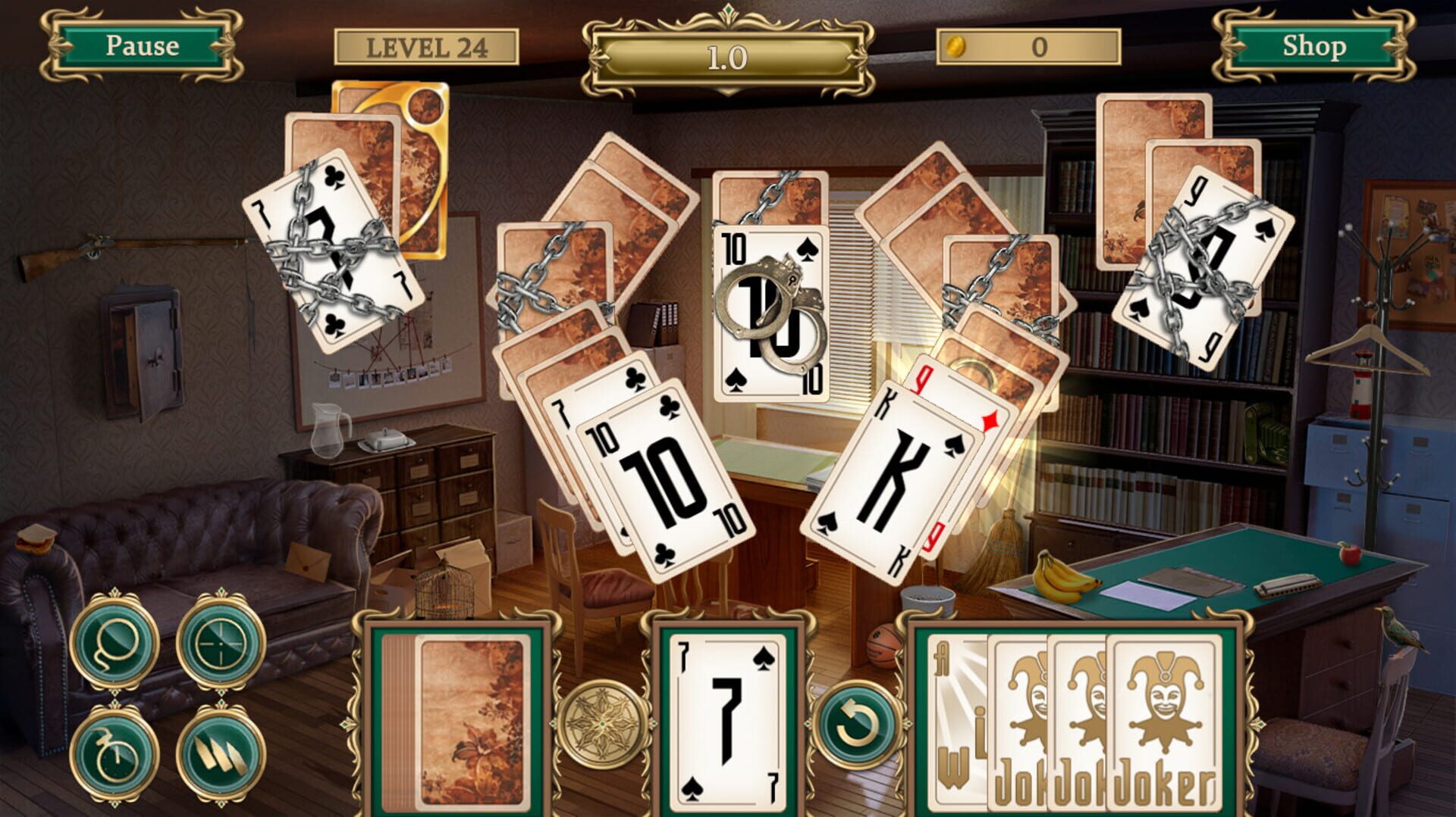 Detective Notes: Lighthouse Mystery Solitaire