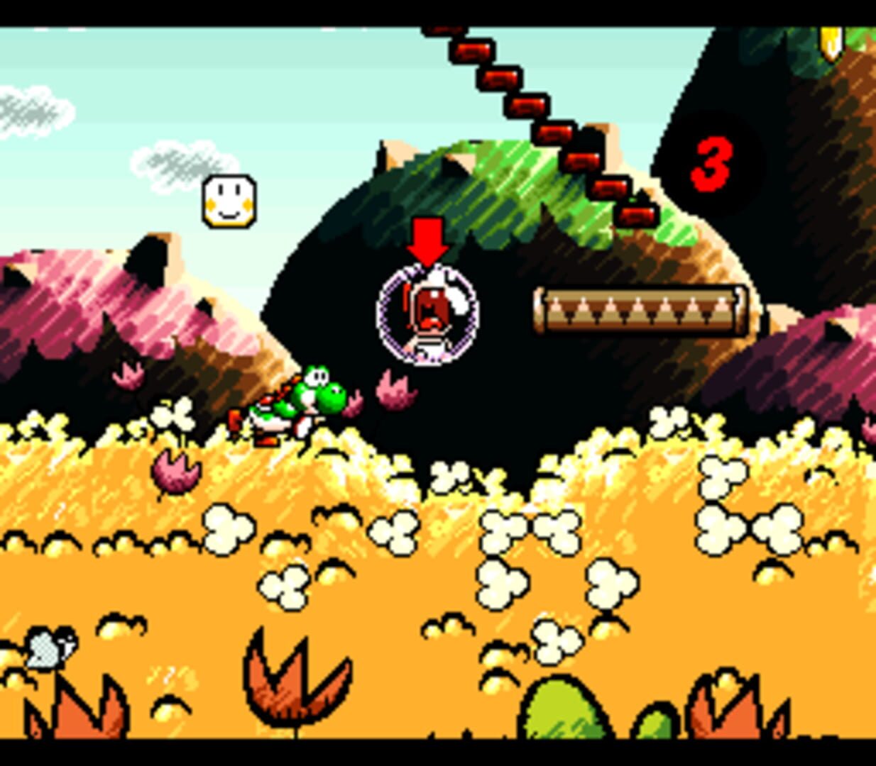 Captura de pantalla - Yoshi's Island: Pacifier Edition