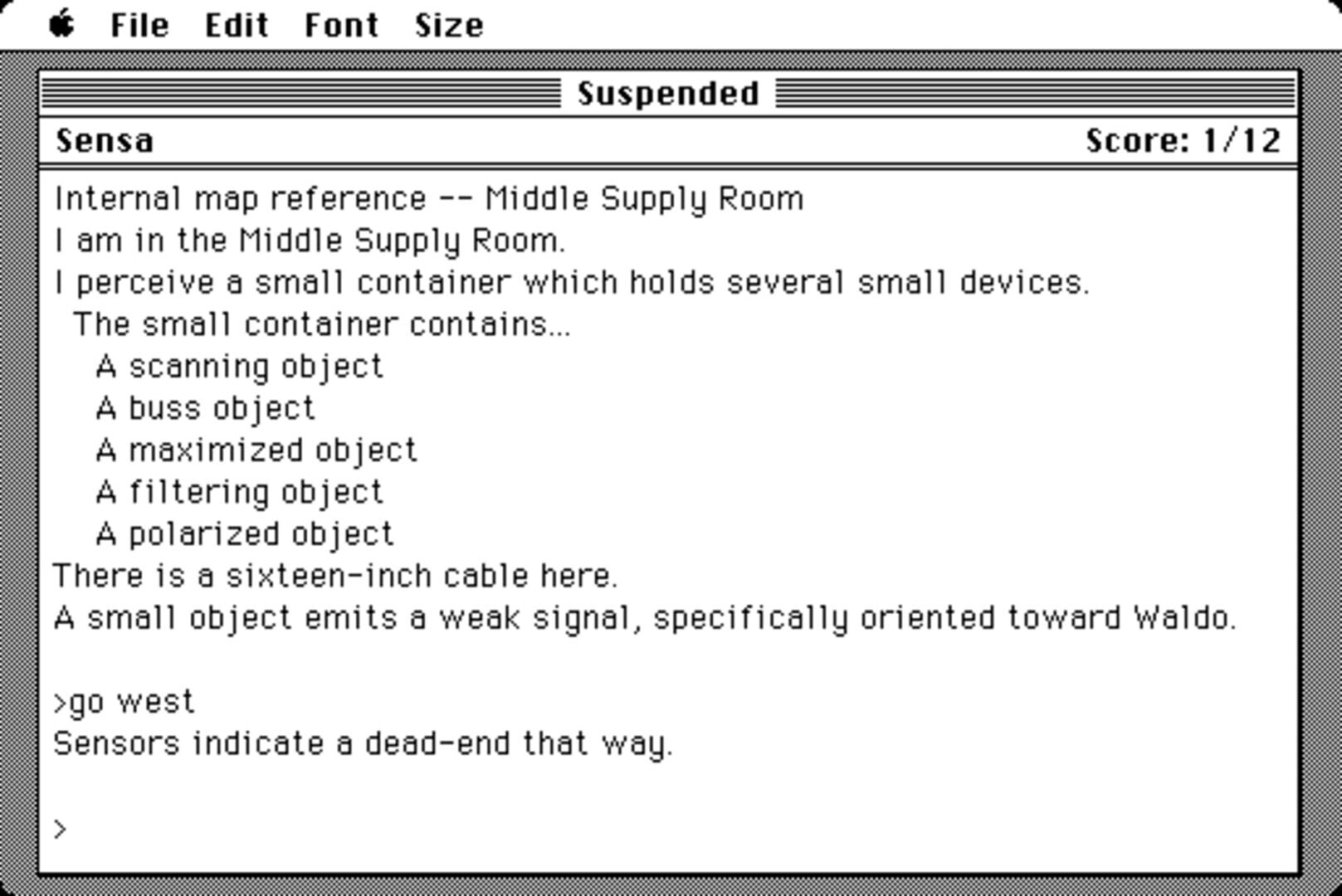 Captura de pantalla - Suspended