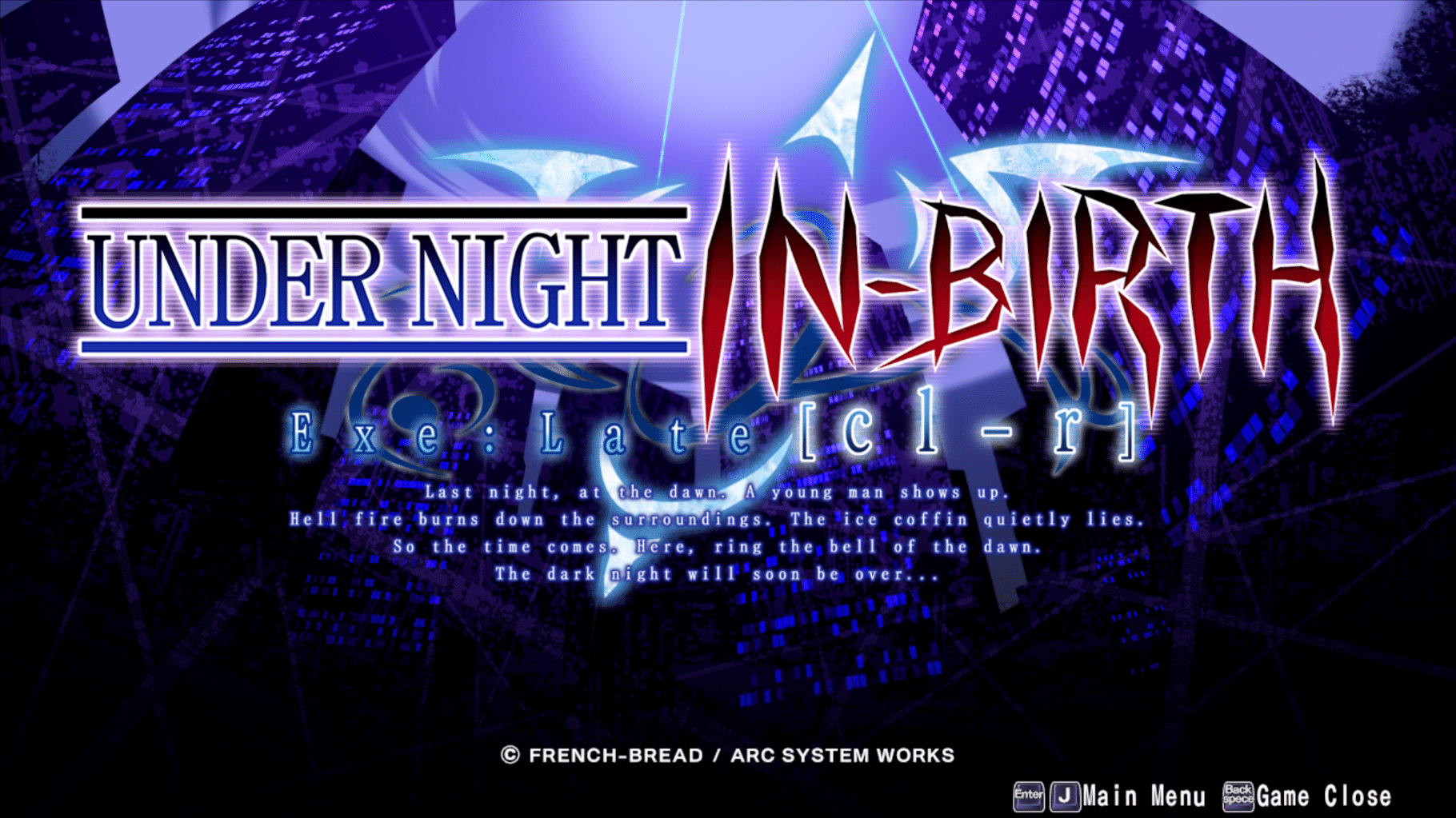 Under Night In-Birth Exe:Late[cl-r] screenshot