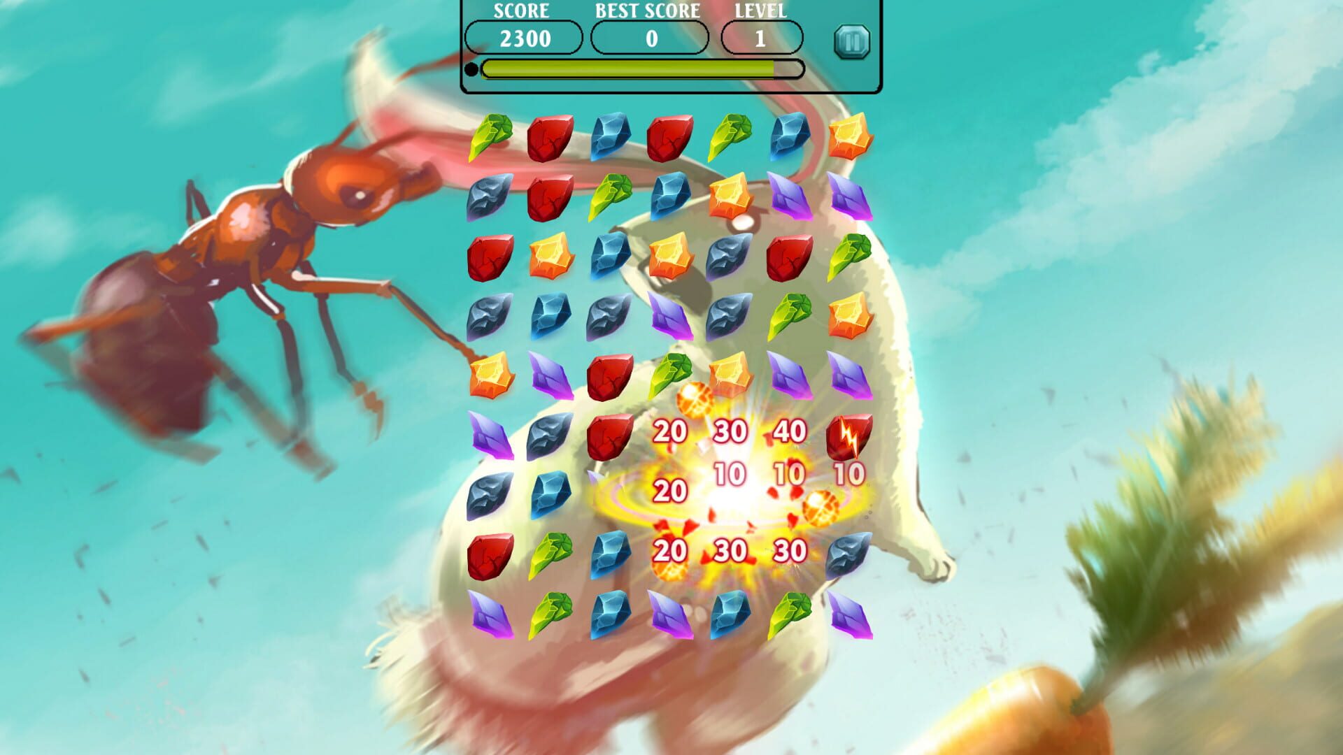 Bunny Jewel Match Adventure - Screenshot