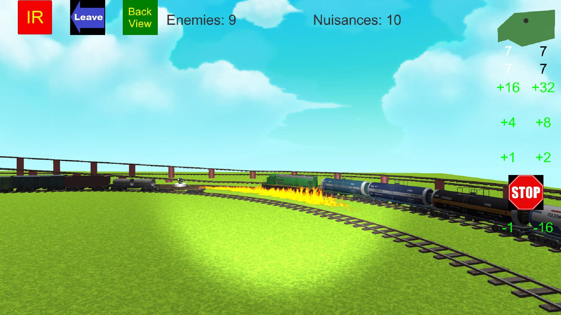 Flyland Wars: 3 Model Trains - Screenshot
