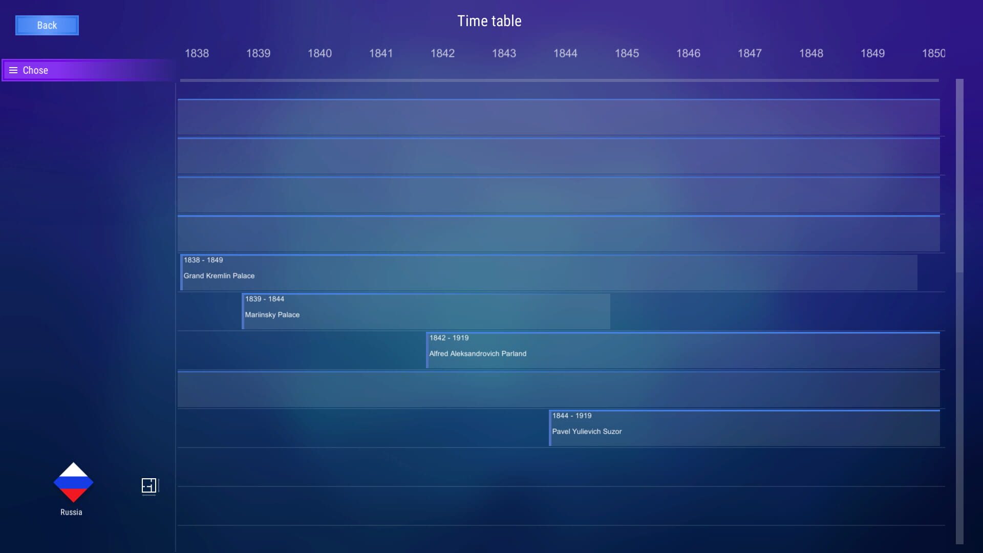 History Table: Lore & Quiz - Screenshot
