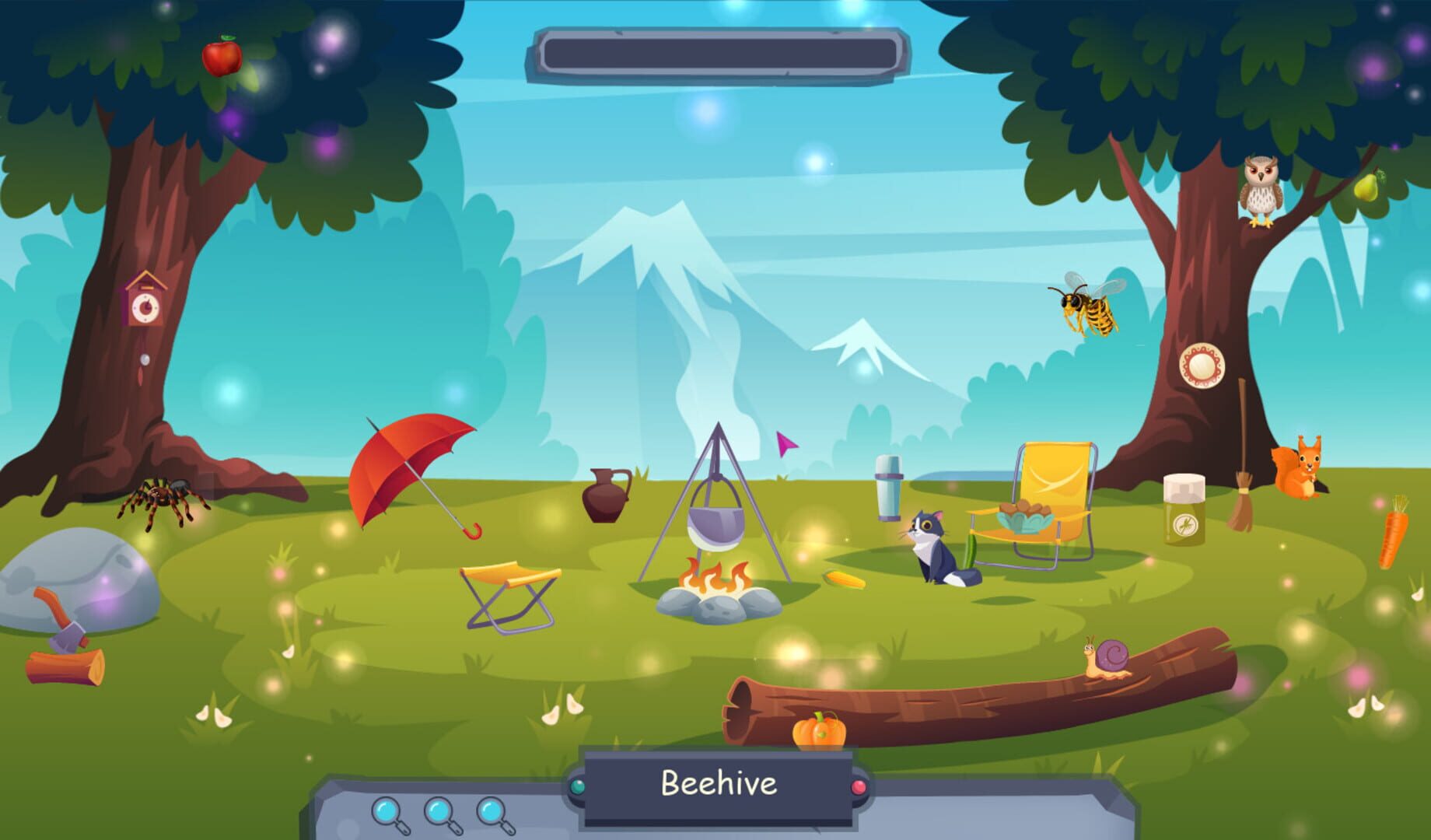 Searching for objects in the forest - Screenshot