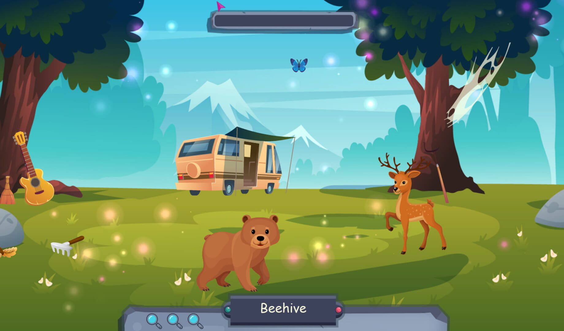 Searching for objects in the forest - Screenshot