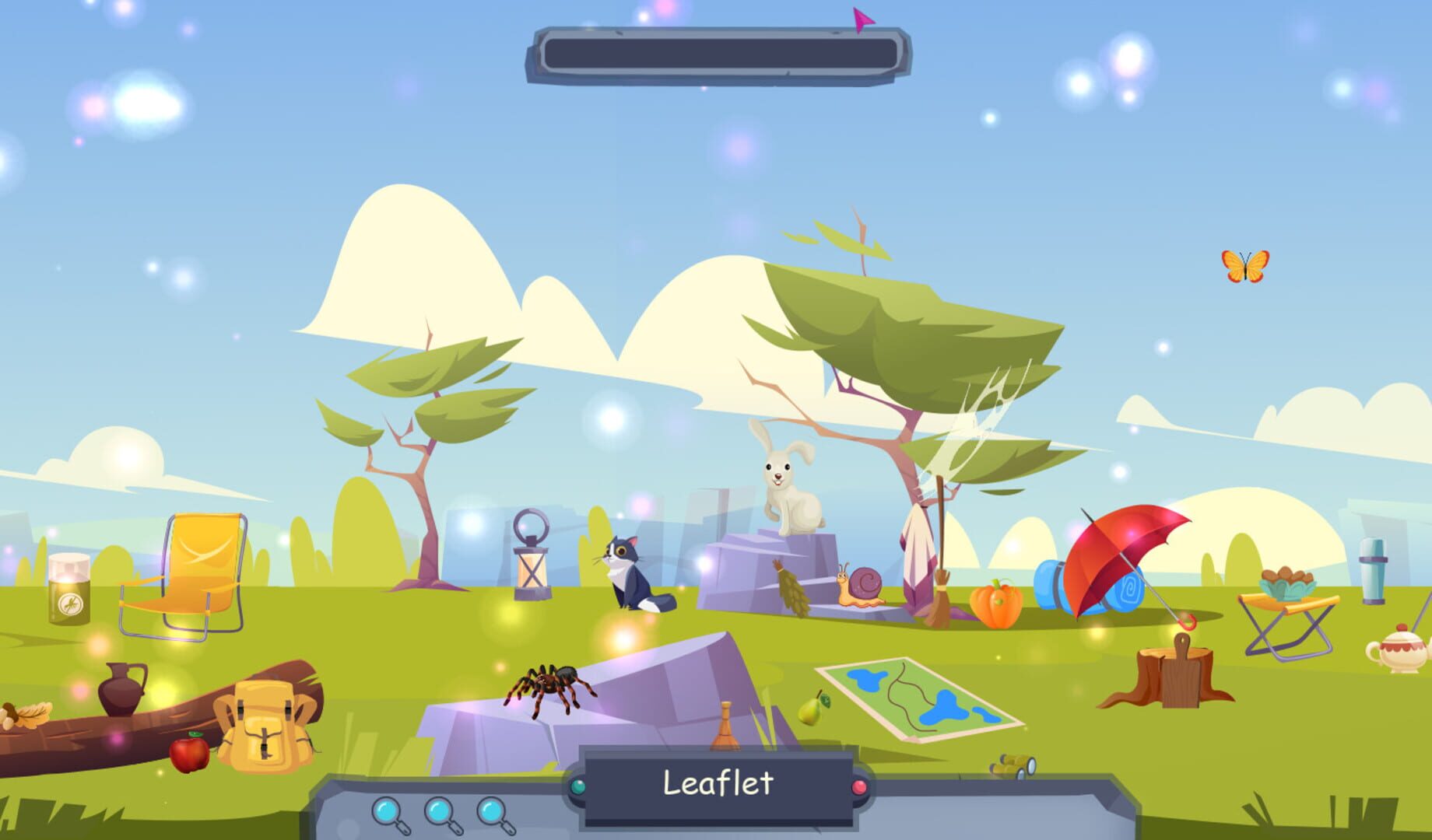 Searching for objects in the forest - Screenshot